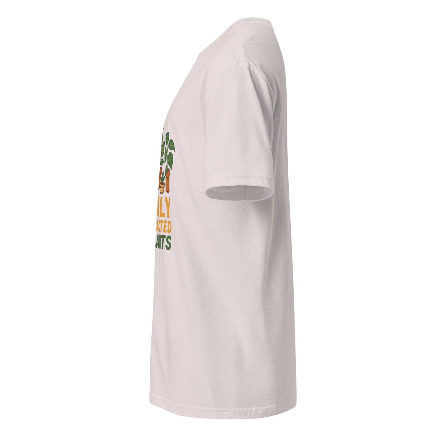 Easily Distracted By Plants - Short-Sleeve Unisex T-Shirt - Graphic Tee - Ice Grey - Left side