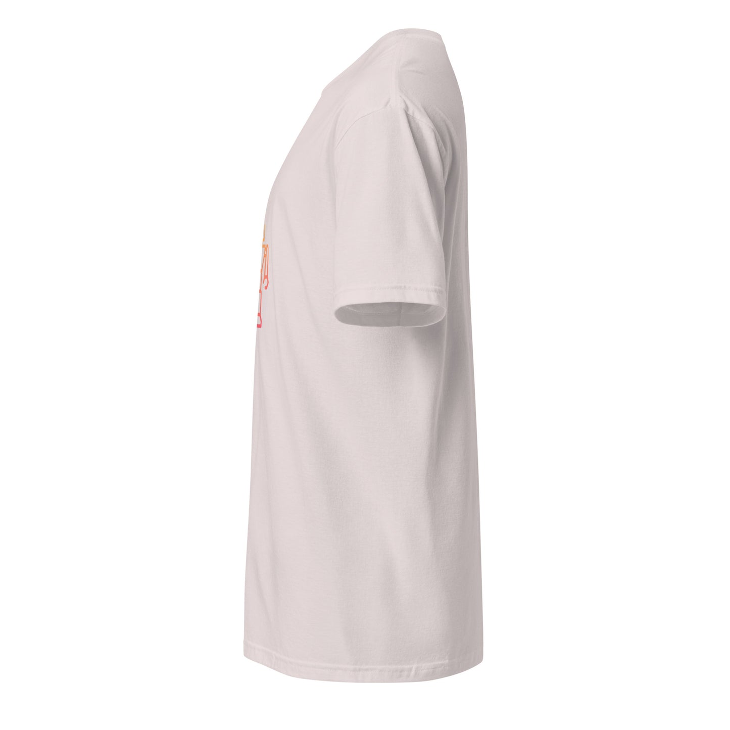 Golden Outline Sentinel - Sci-Fi/Urban - Short-Sleeve Unisex T-Shirt - Graphic Tee - Ice Grey - Left side