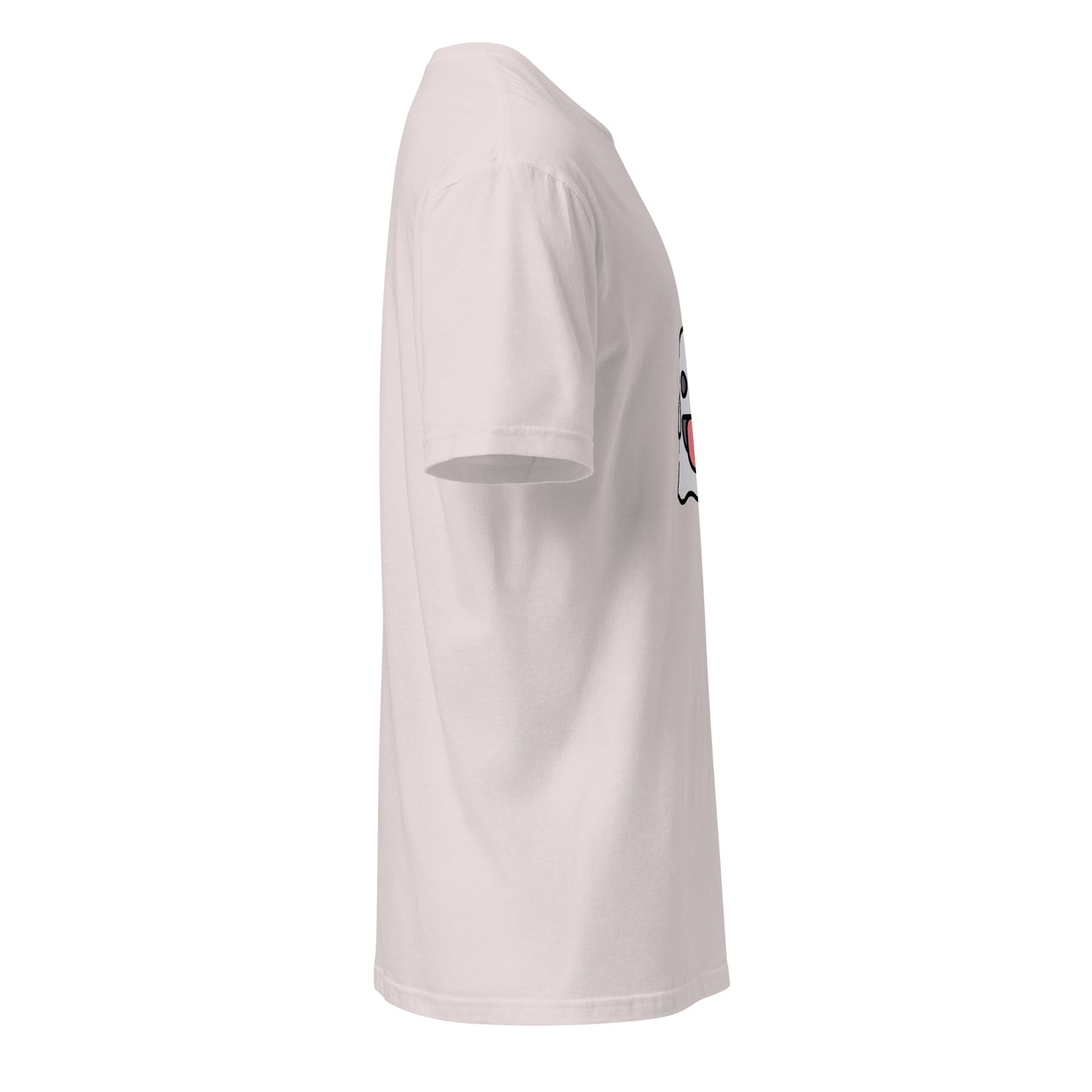 Spooky - Cheeky Ghost Vibes - Short-Sleeve Unisex T-Shirt - Graphic Tee - Ice Grey - Right side