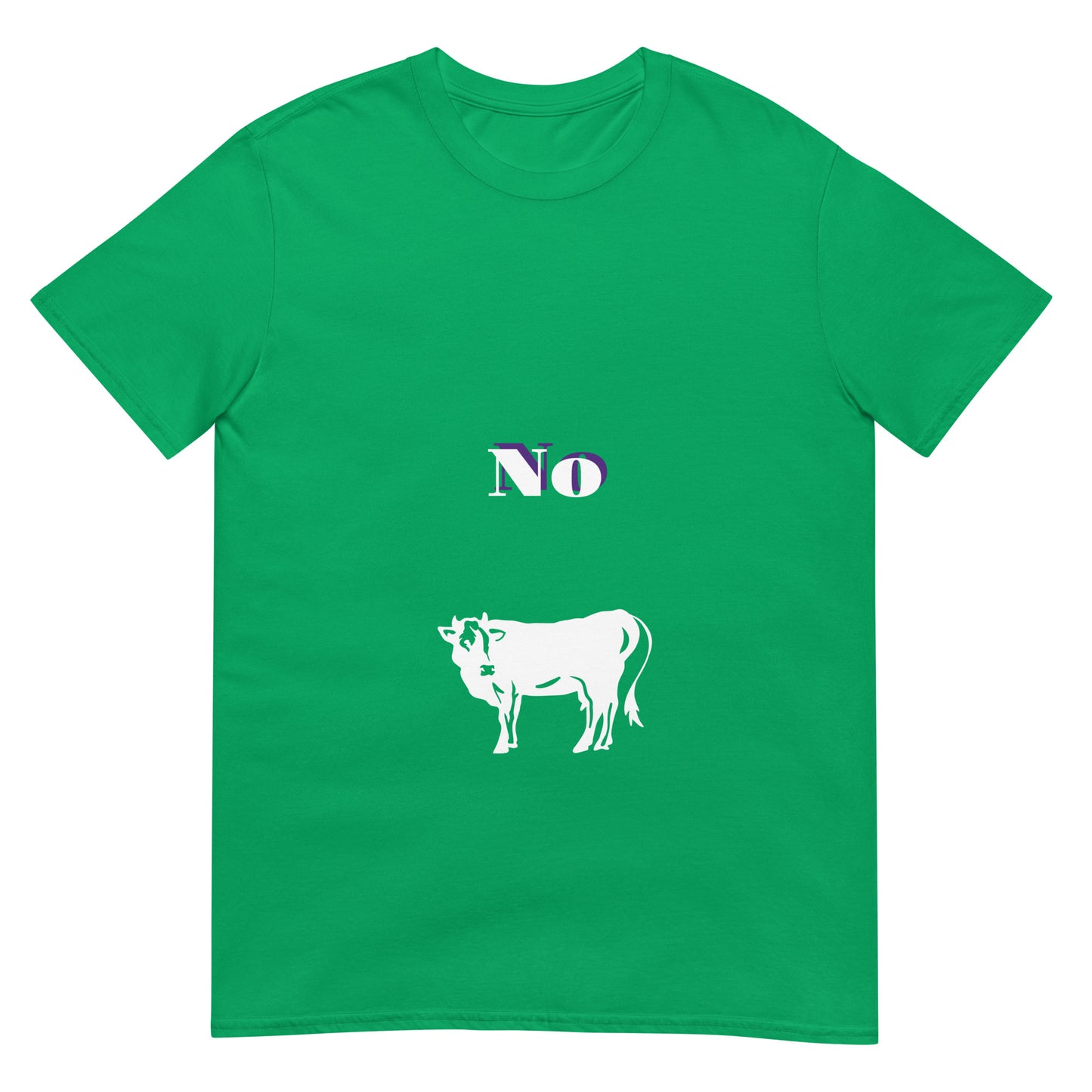 No Bull - Bold (and cheeky) Statement - Short-Sleeve Unisex T-Shirt - Graphic Tee - Irish Green - Front