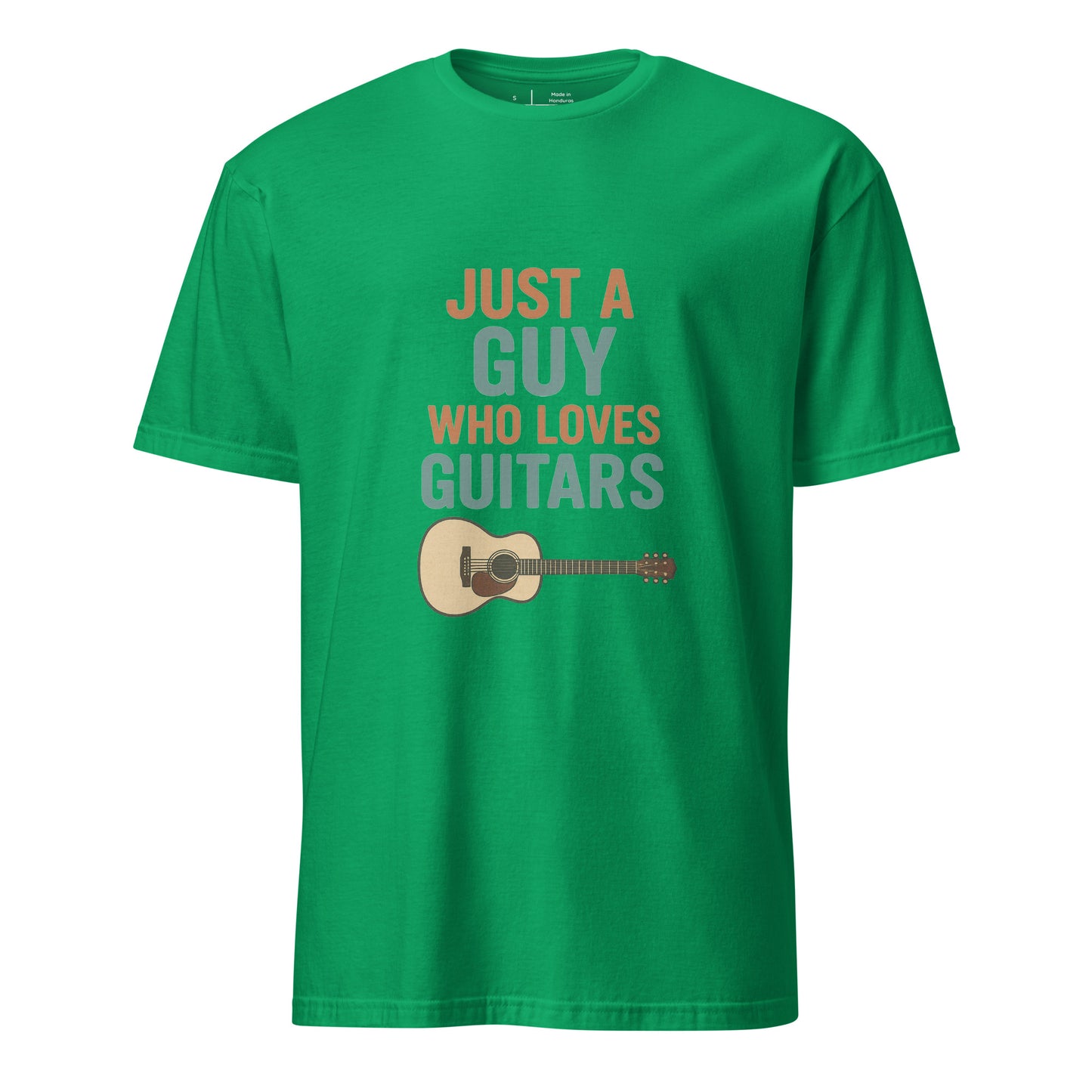 Loves Guitars - Guitarist - Short-Sleeve Unisex T-Shirt - Graphic Tee - Irish Green - Front
