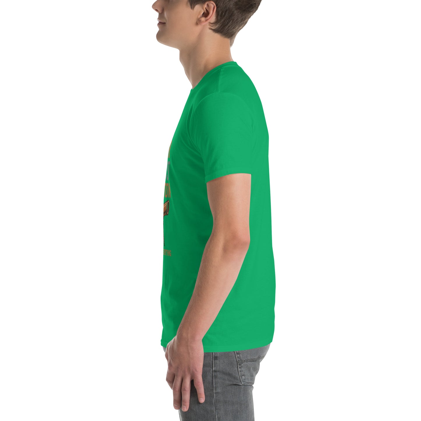 Never Trust An Atom - Science Joke - Short-Sleeve Unisex T-Shirt - Graphic Tee - Irish Green - Left side