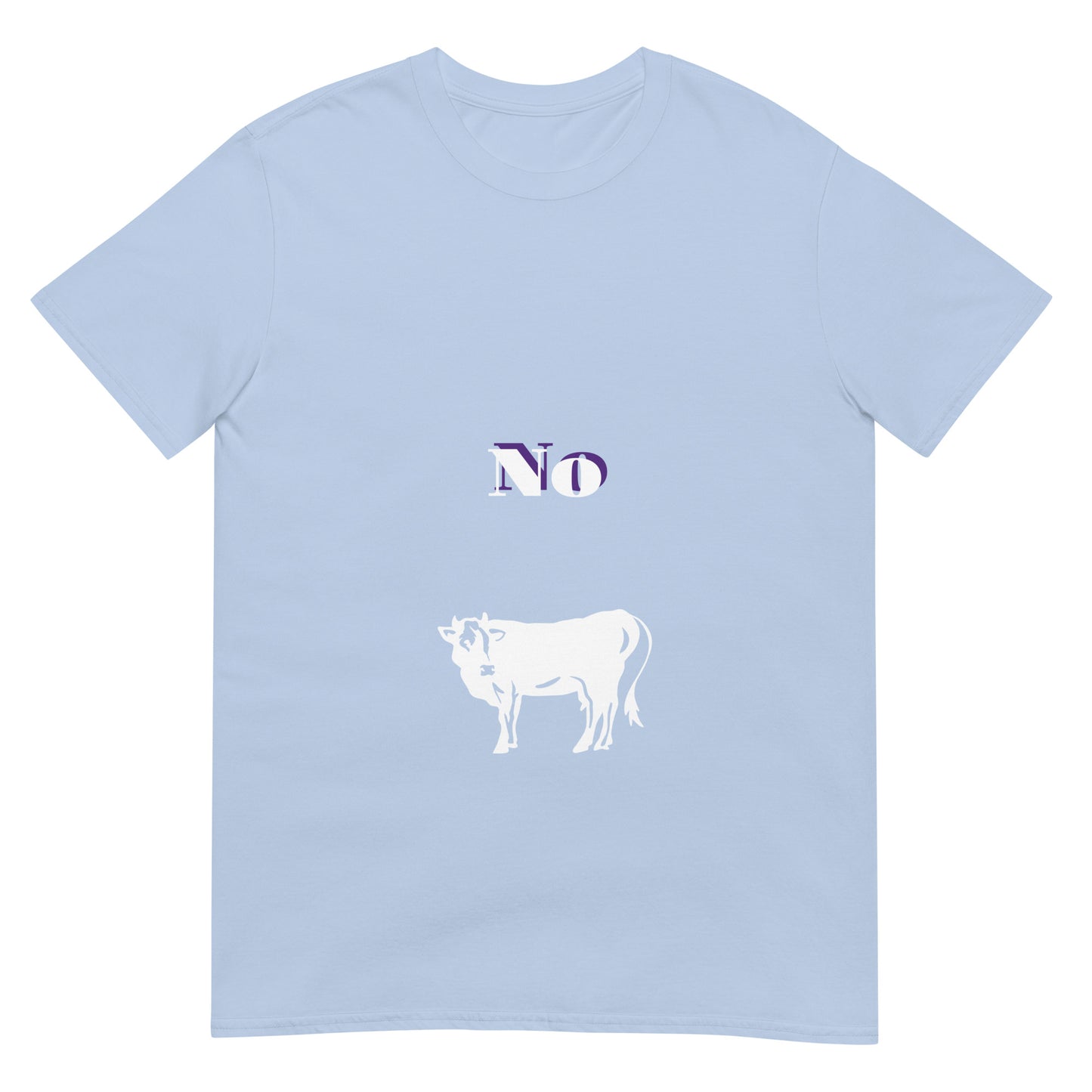 No Bull - Bold (and cheeky) Statement - Short-Sleeve Unisex T-Shirt - Graphic Tee - Light Blue - Front