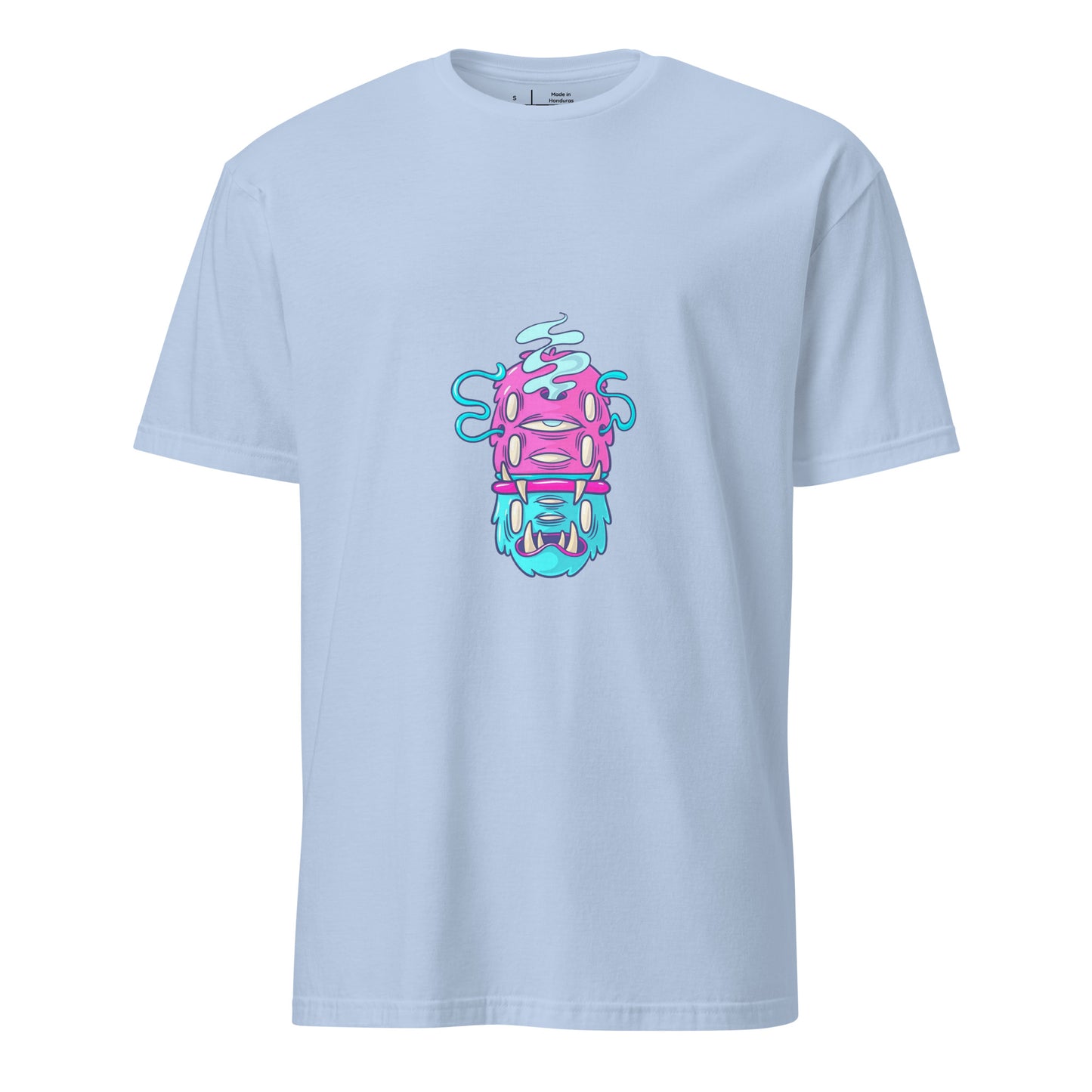 Monsta 6 - Monsta Collection - Short-Sleeve Unisex T-Shirt - Graphic Tee - Light Blue - Front