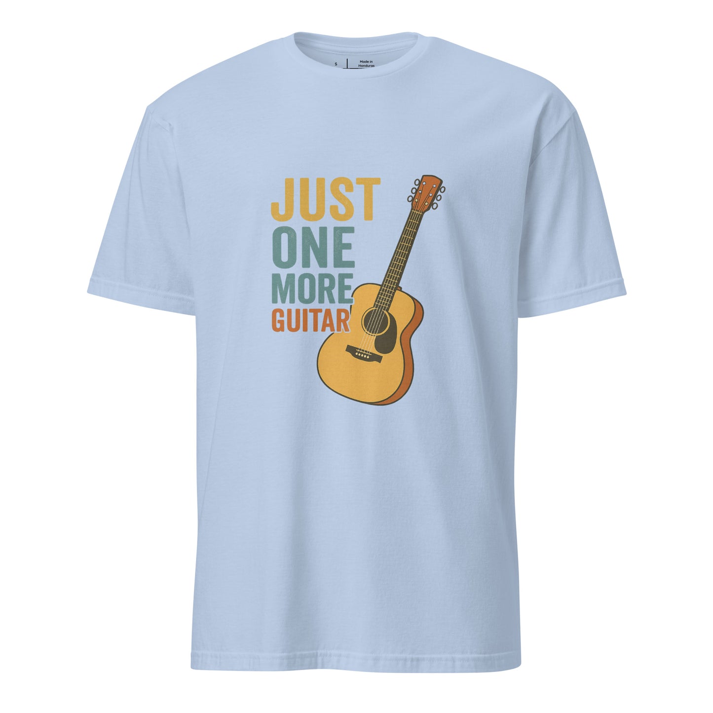 One More - Guitarist - Short-Sleeve Unisex T-Shirt - Graphic Tee - Light Blue - Front
