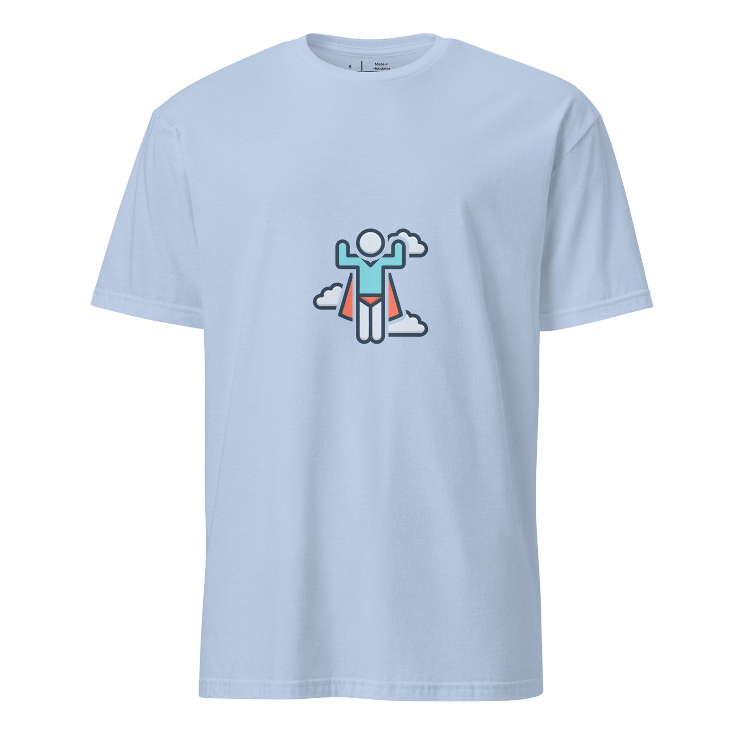 Hero - Up, Up And Away! - Short-Sleeve Unisex T-Shirt - Graphic Tee - Light Blue - Front