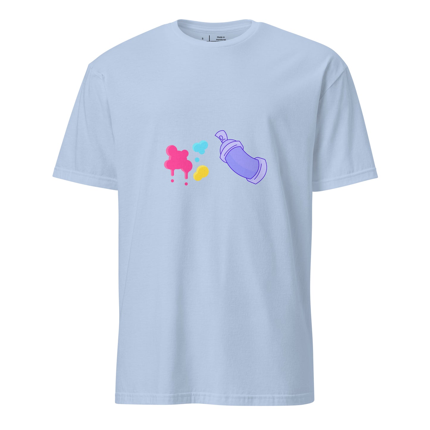 Spray Can - Global Graffiti Tribute - Short-Sleeve Unisex T-Shirt - Graphic Tee - Light Blue - Front