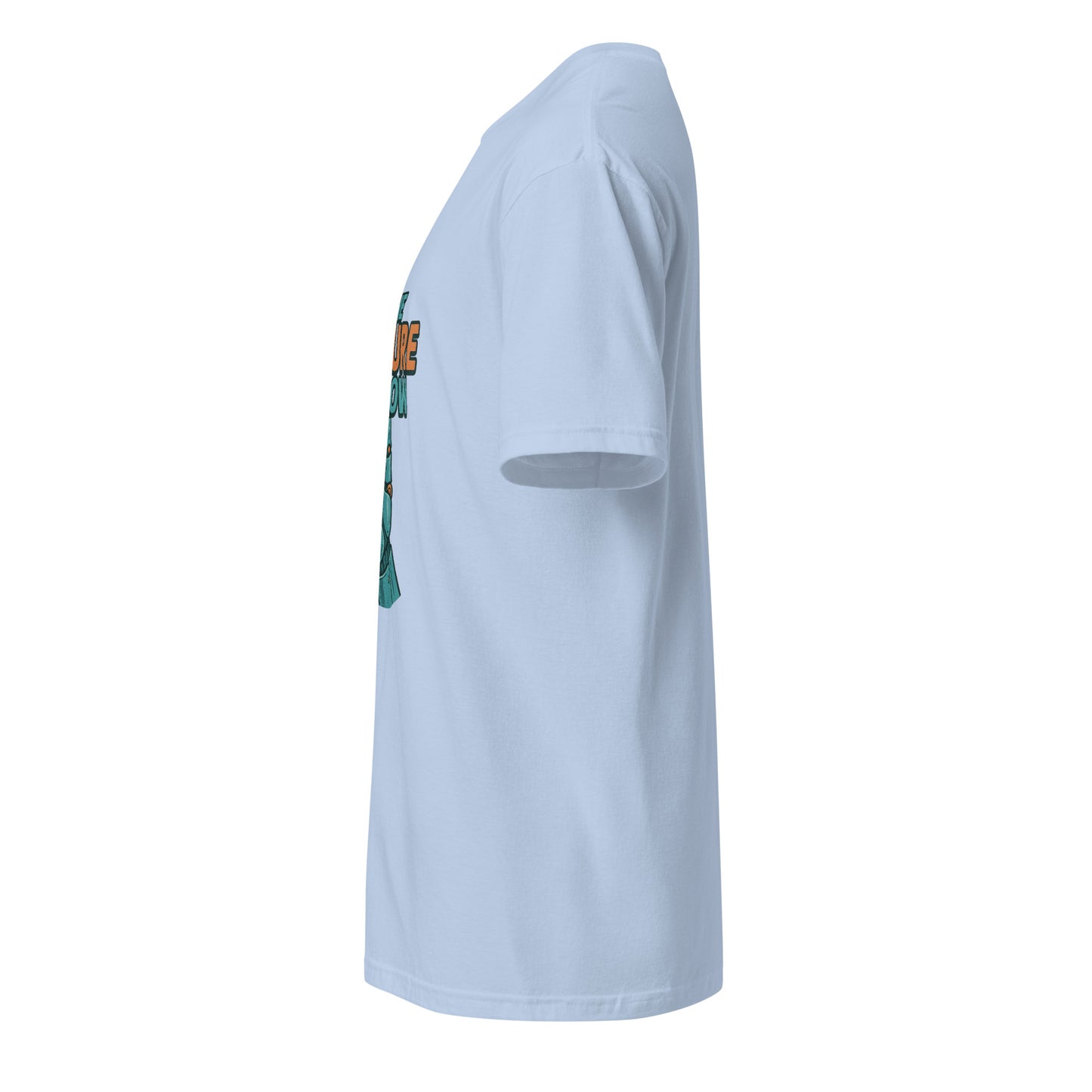 The Future Is Now - Futuristic Neon Tech - Short-Sleeve Unisex T-Shirt - Graphic Tee - Light Blue - Left side