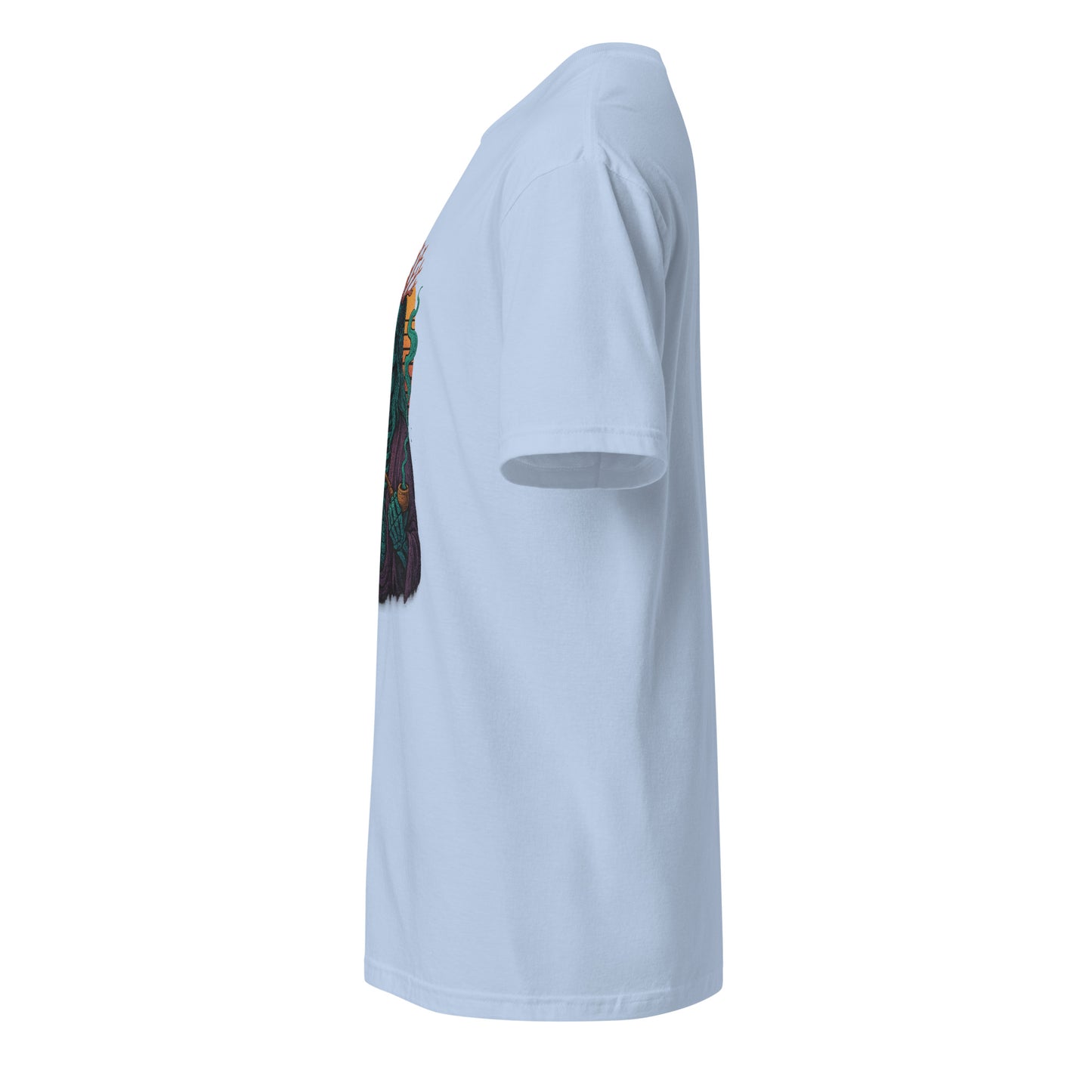 Peaceful Ancient - Timeless Calm - Short-Sleeve Unisex T-Shirt - Graphic Tee - Light Blue - Left side