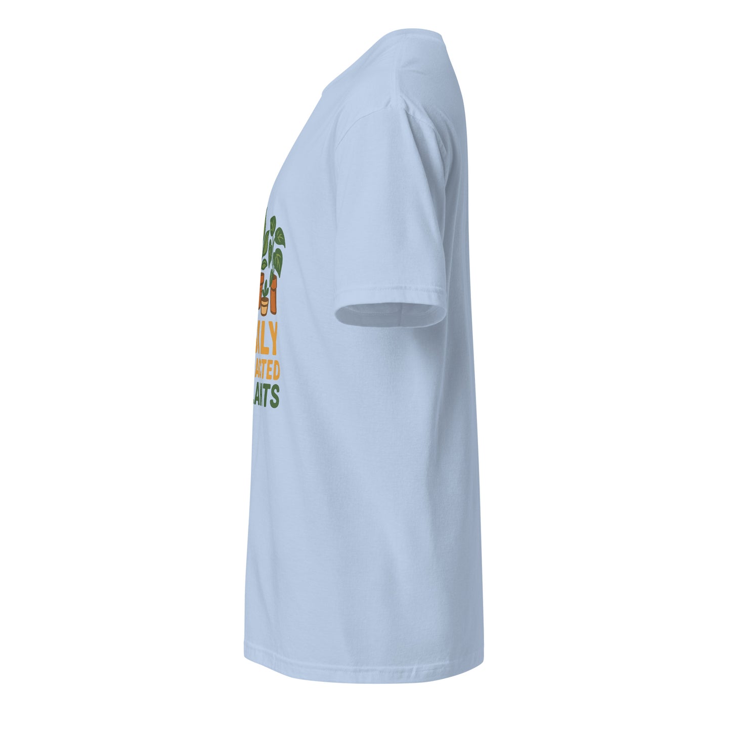 Easily Distracted By Plants - Short-Sleeve Unisex T-Shirt - Graphic Tee - Light Blue - Left side