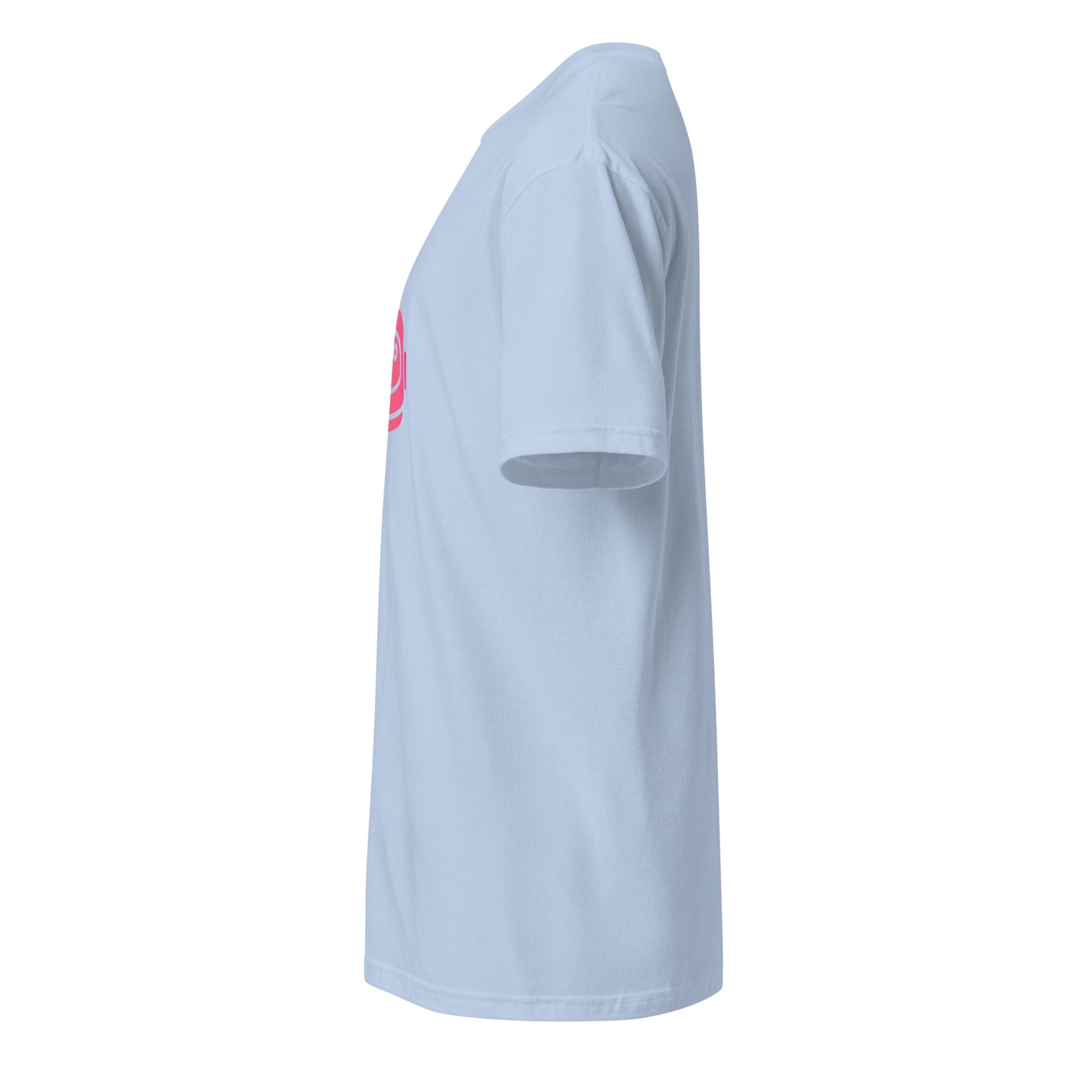 Space Helmet - Retro Explorer Edition - Short-Sleeve Unisex T-Shirt - Graphic Tee - Light Blue - Left side