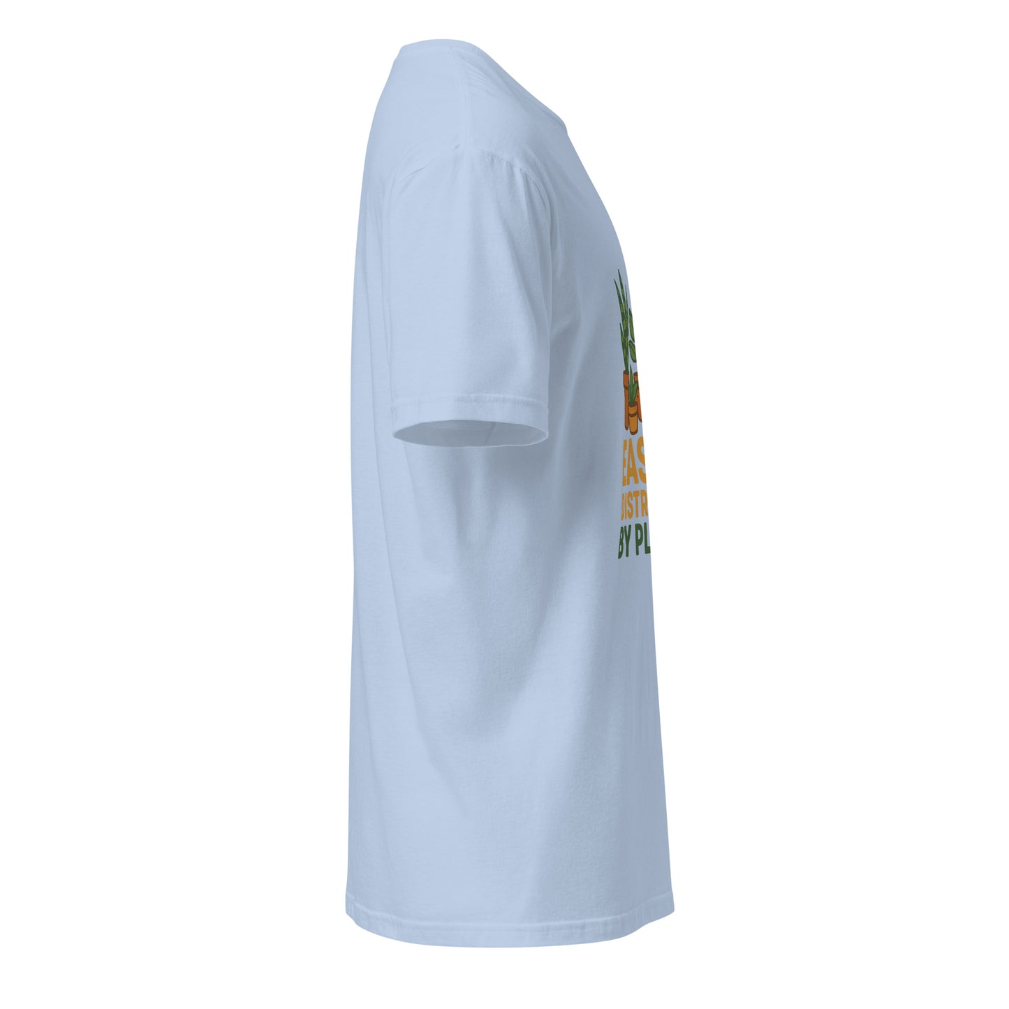 Easily Distracted By Plants - Short-Sleeve Unisex T-Shirt - Graphic Tee - Light Blue - Right side