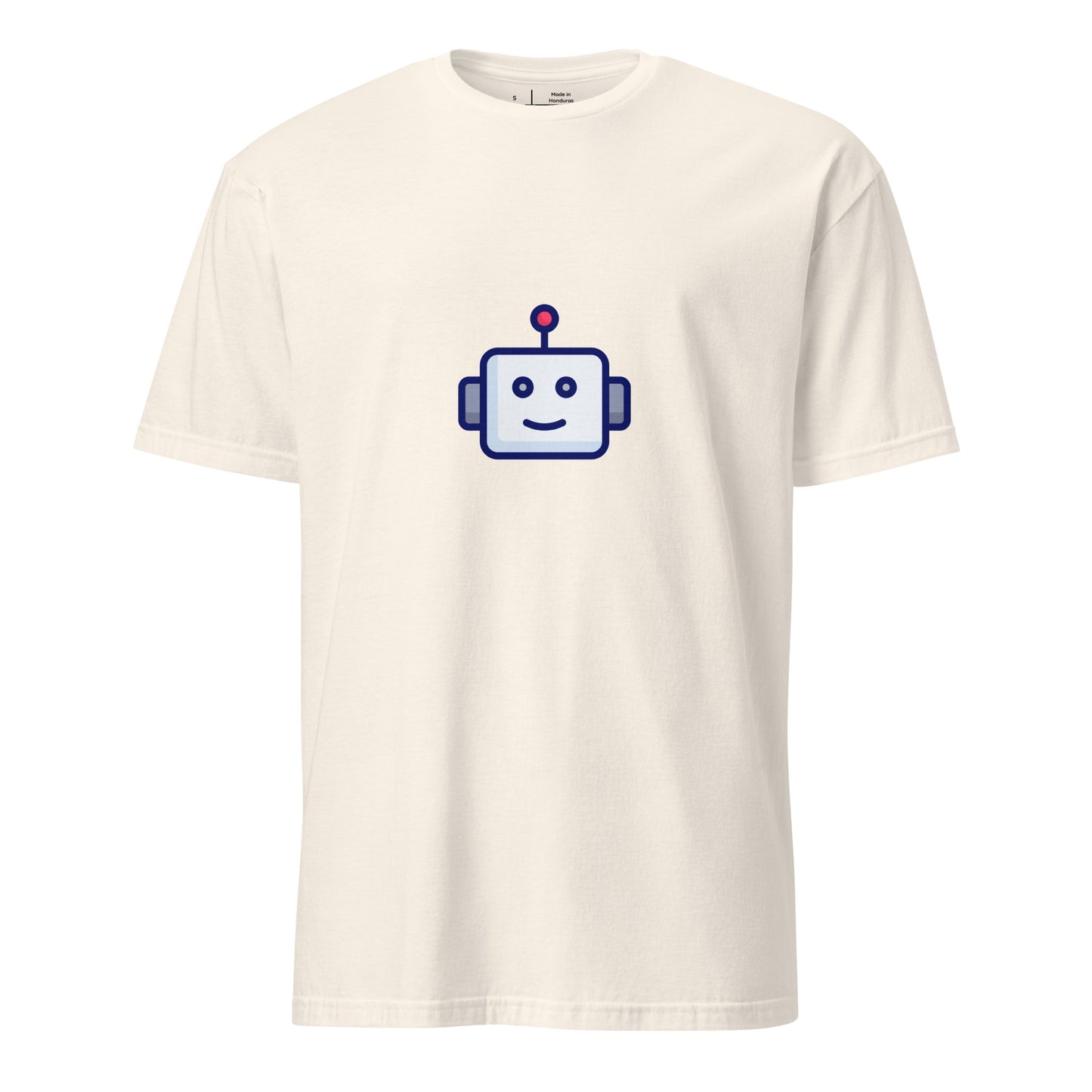Robot - Retro Head Edition - Short-Sleeve Unisex T-Shirt - Graphic Tee - Natural - Front