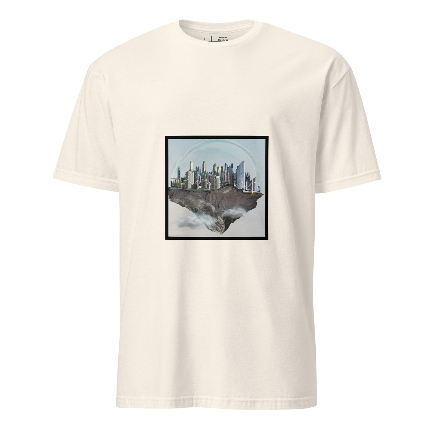 Utopia - City In The Clouds - Short-Sleeve Unisex T-Shirt - Graphic Tee - Natural - Front
