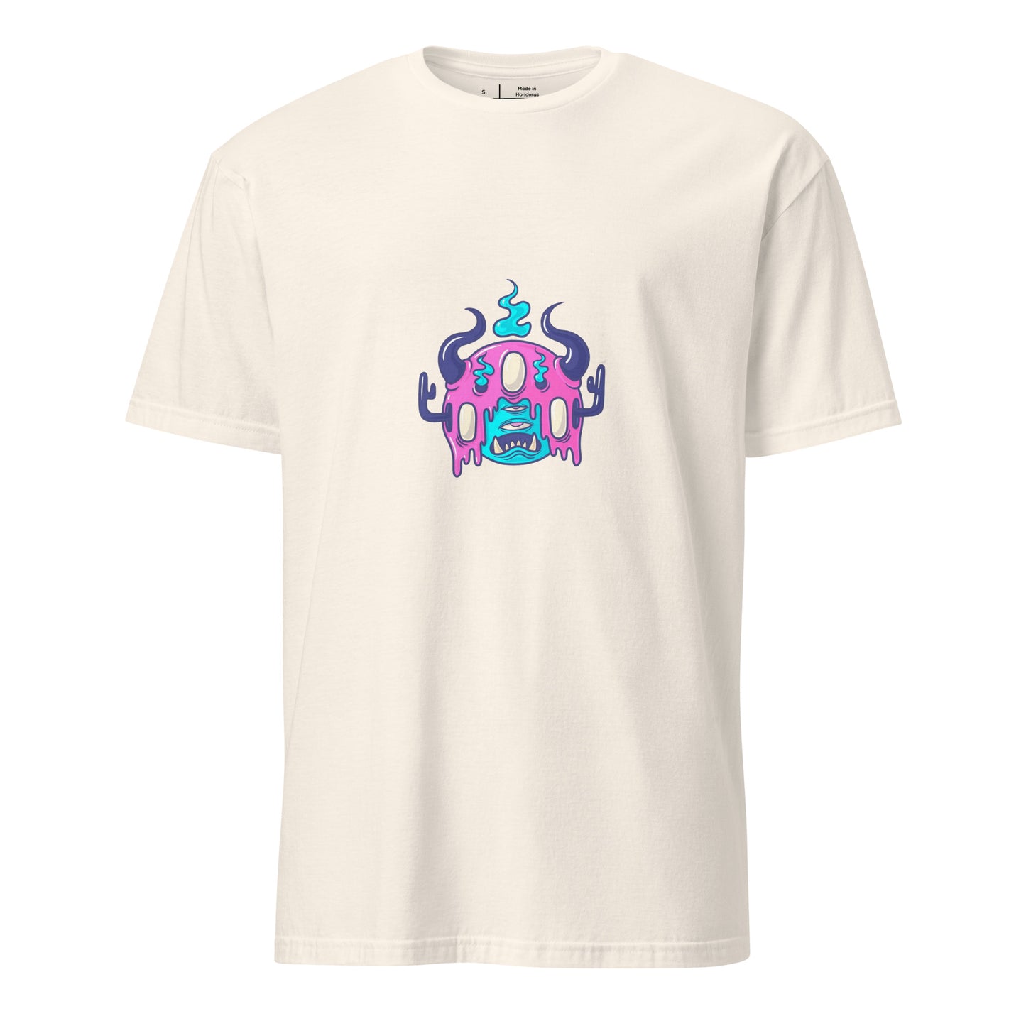 Monsta 3 - Urban Monsta Collection - Short-Sleeve Unisex T-Shirt - Graphic Tee - Natural - Front