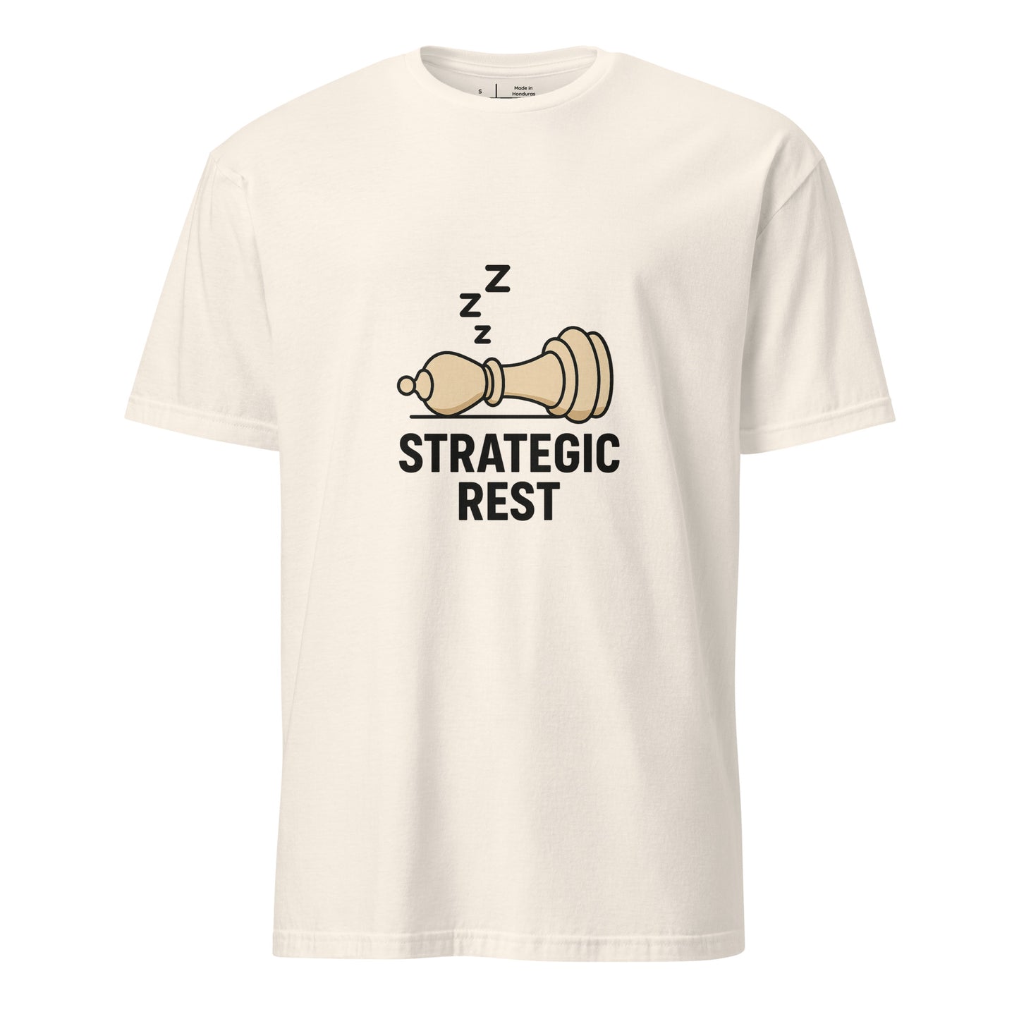 Strategic Rest – The Smart Way To Recharge - Short-Sleeve Unisex T-Shirt - Graphic Tee - Natural - Front