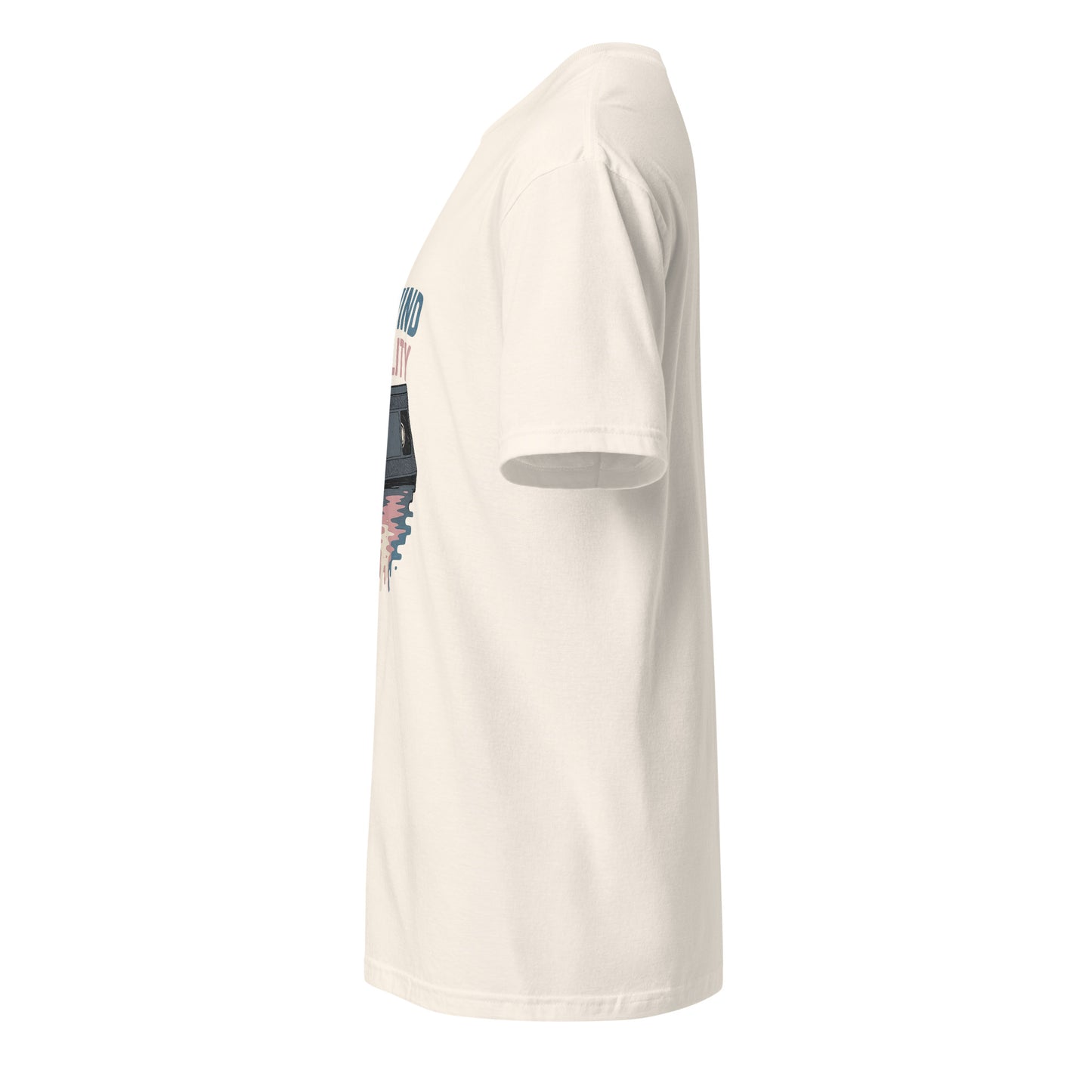 Rewind Reality - Retro Escape - Short-Sleeve T-Shirt - Graphic Tee - Natural - Left side