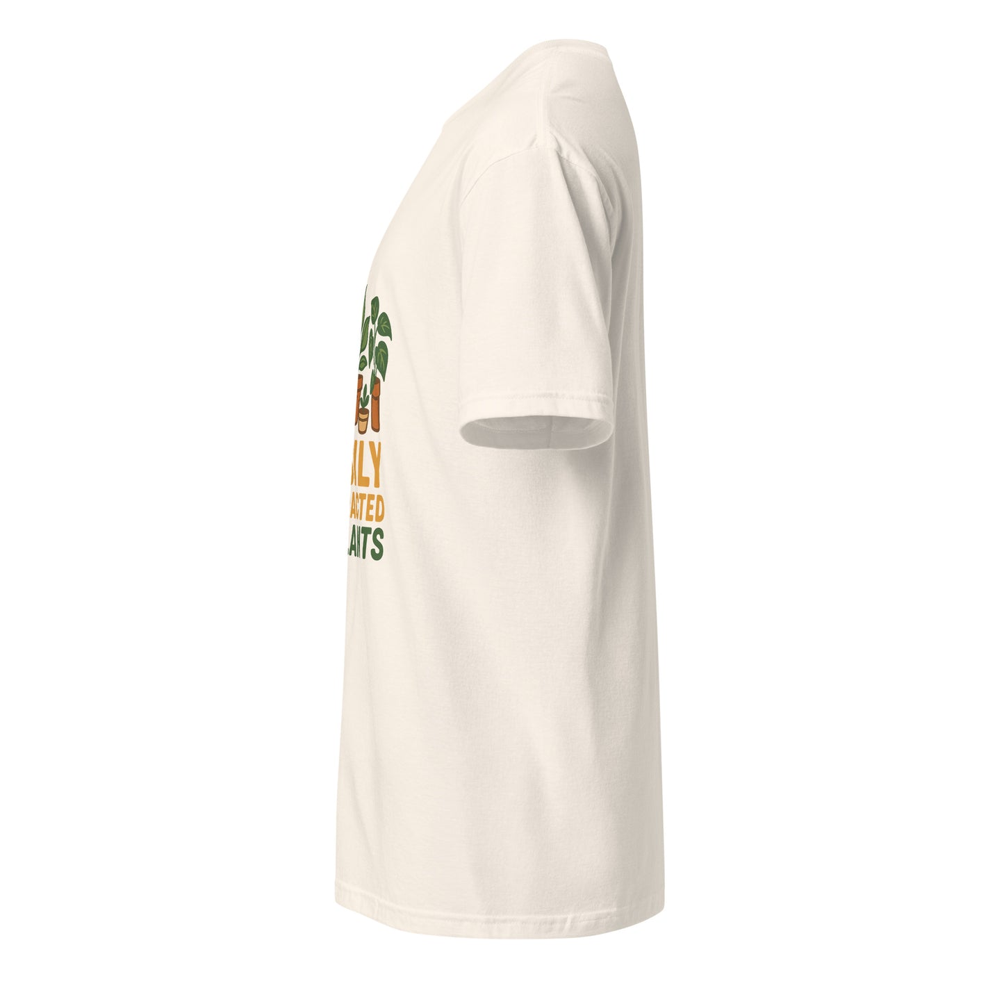 Easily Distracted By Plants - Short-Sleeve Unisex T-Shirt - Graphic Tee - Natural - Left side