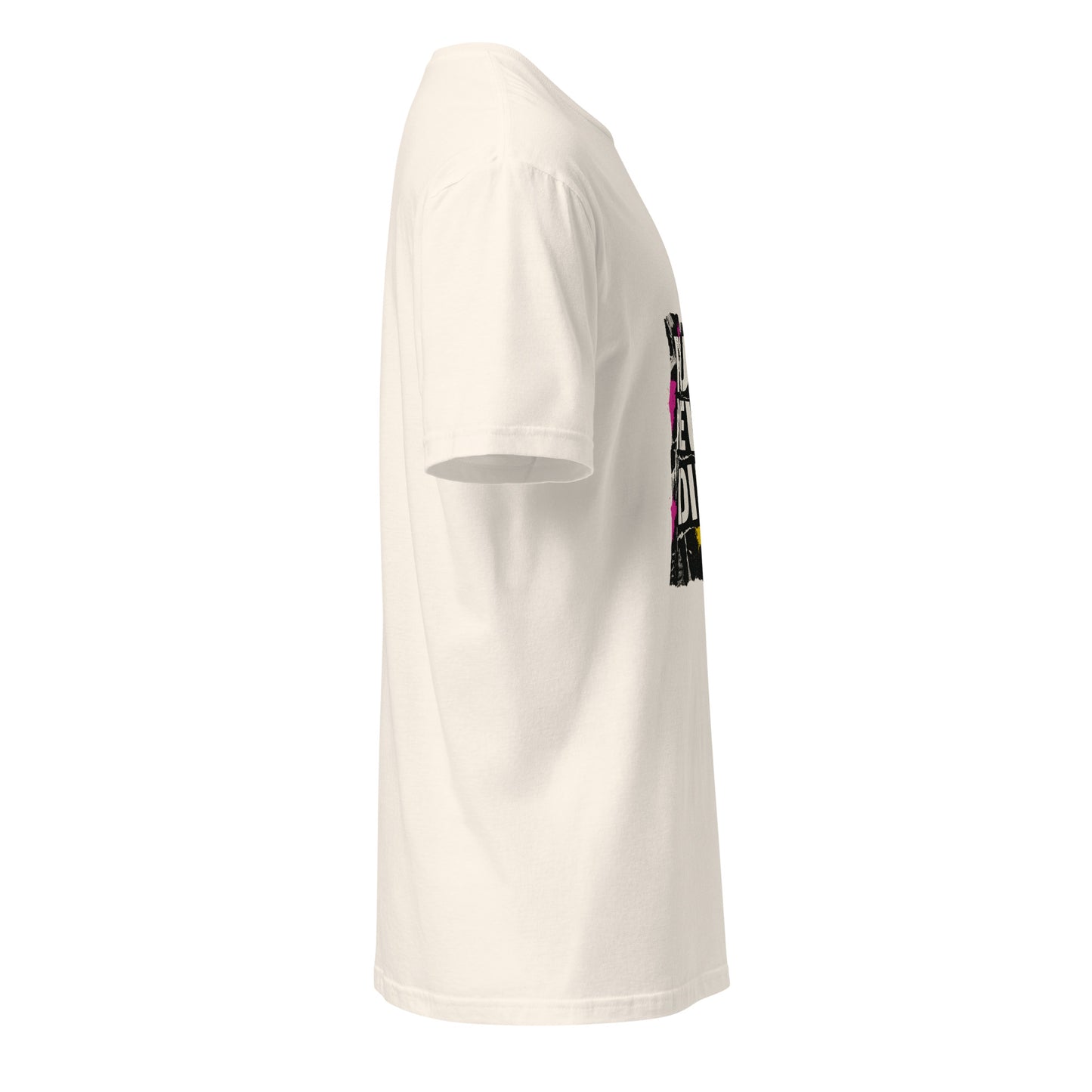 Punk Never Dies – Retro Punk Rock - Short-Sleeve Unisex T-Shirt - Graphic Tee - Natural - Right side