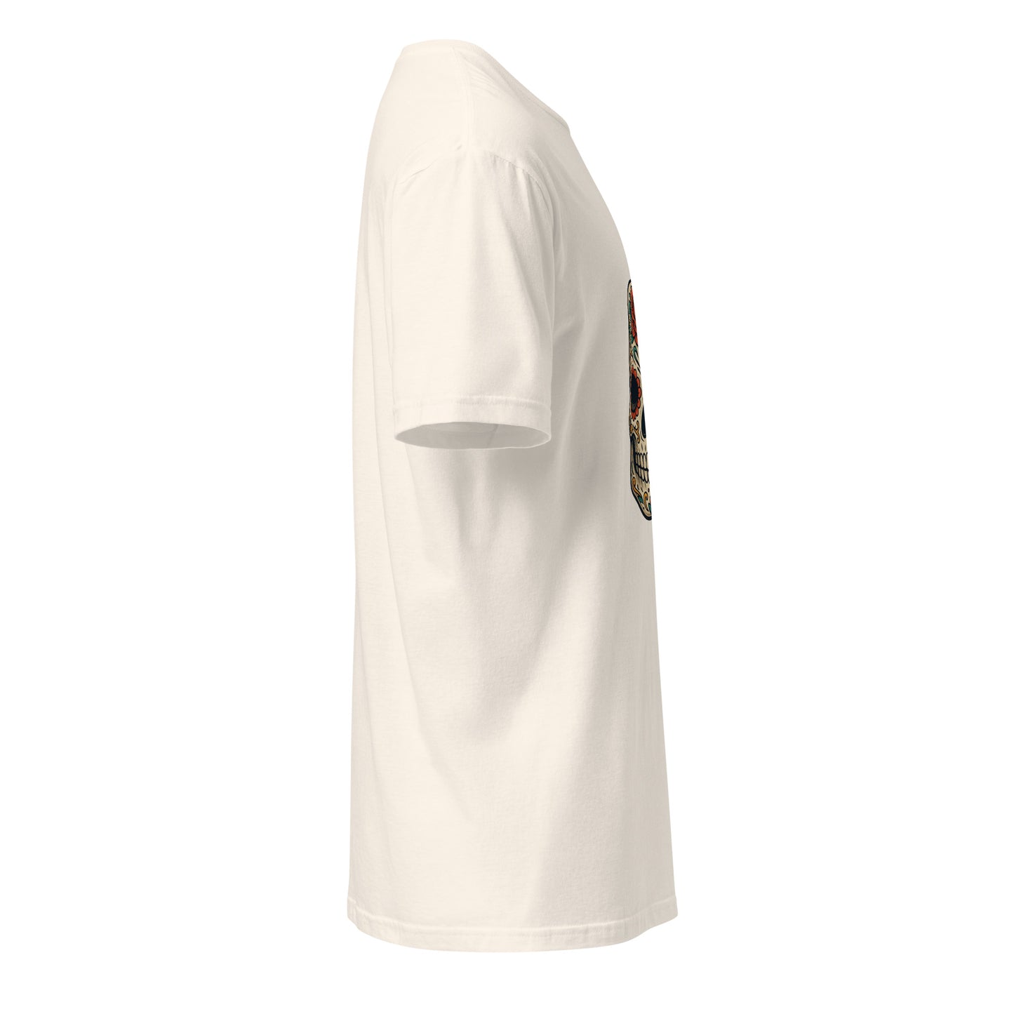 Day Of The Dead – Skull Edition - Short-Sleeve Unisex T-Shirt - Graphic Tee - Natural - Right side