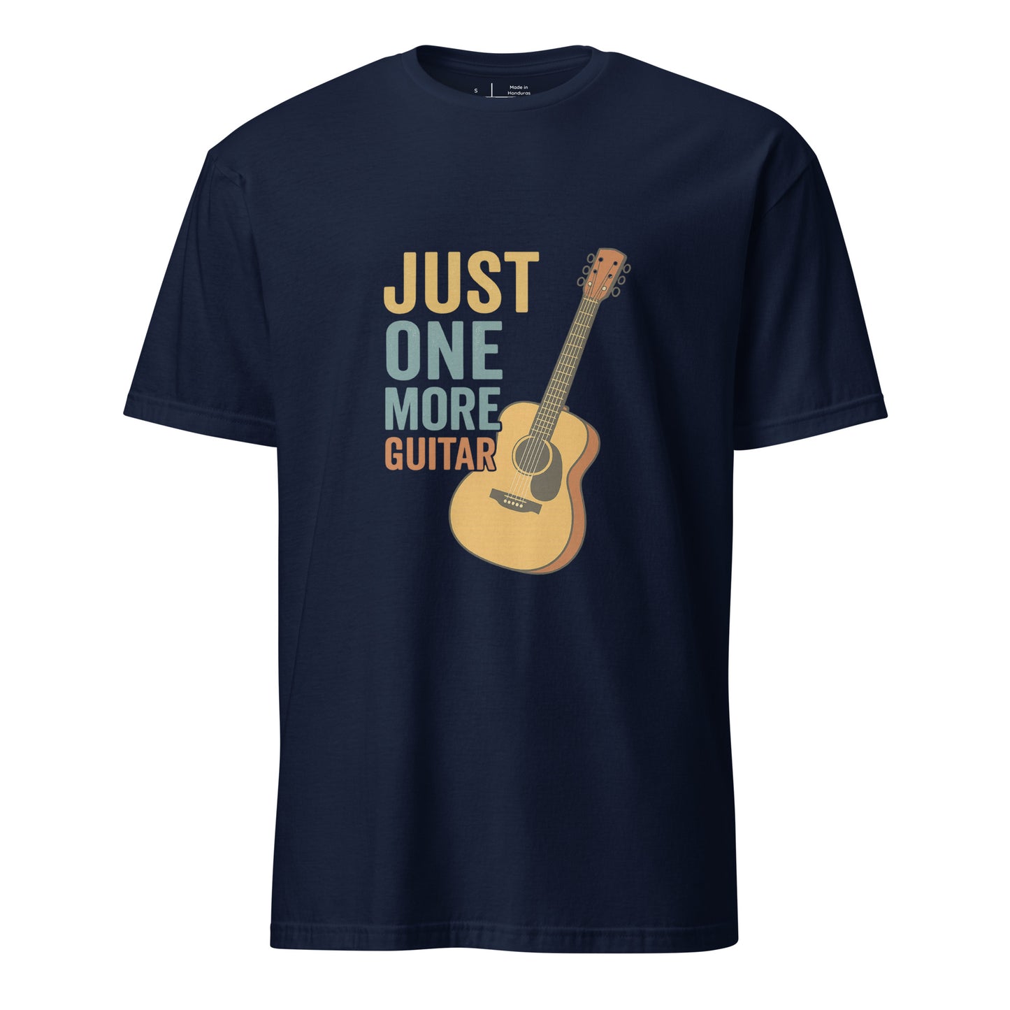 One More - Guitarist - Short-Sleeve Unisex T-Shirt - Graphic Tee - Navy - Front