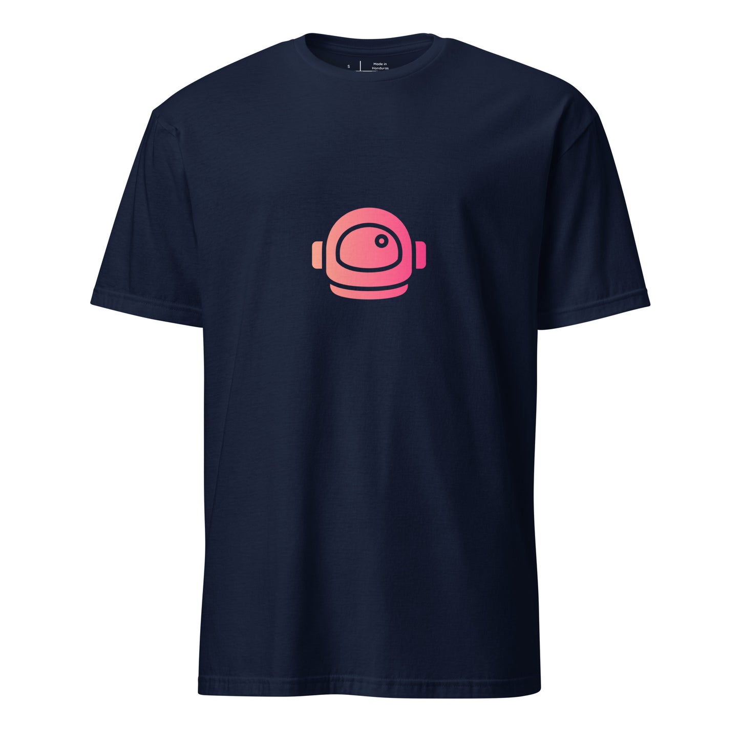 Space Helmet - Retro Explorer Edition - Short-Sleeve Unisex T-Shirt - Graphic Tee - Navy - Front