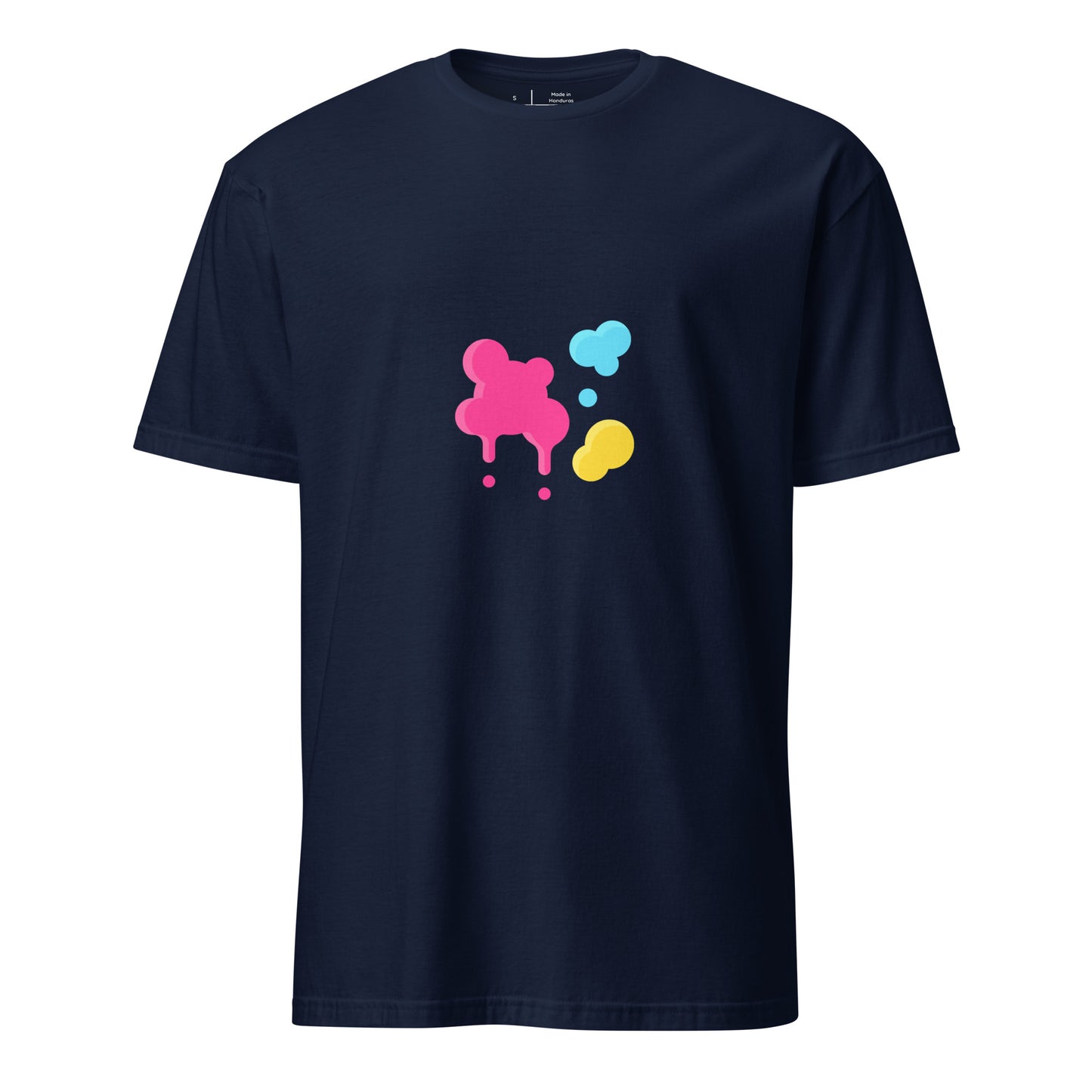 Splat - Urban Paint Splash - Short-Sleeve Unisex T-Shirt - Graphic Tee - Navy - Front