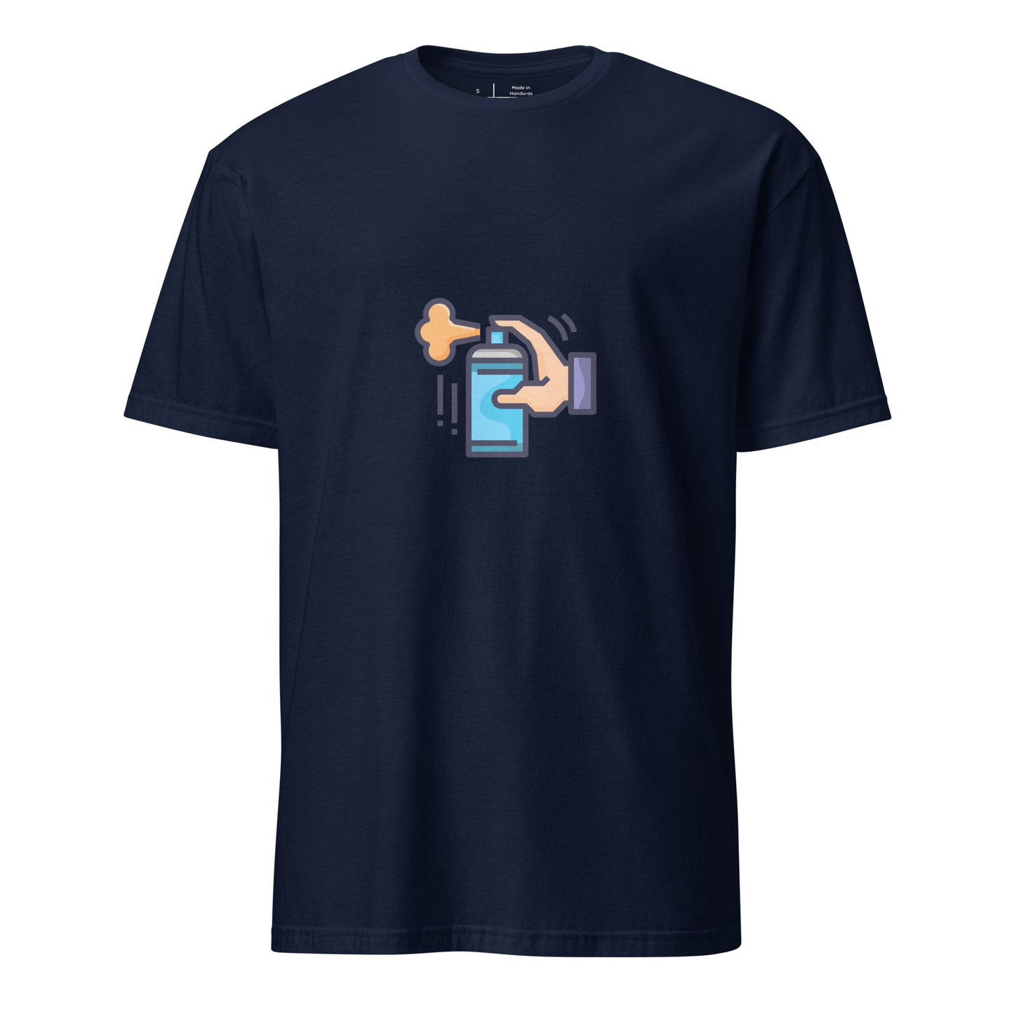 Tag Can - Graffiti Hand Style Tribute - Short-Sleeve Unisex T-Shirt - Graphic Tee - Navy - Front