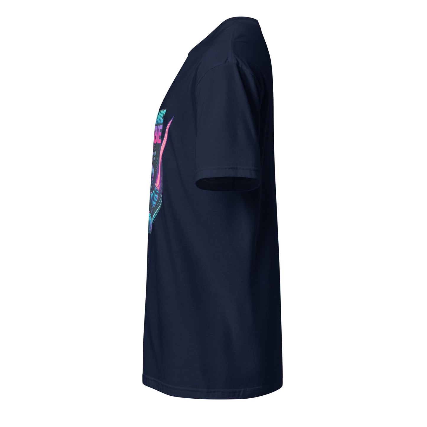 Oceanic Zombie - Deep Sea Horror - Short-Sleeve Unisex T-Shirt - Graphic Tee - Navy - Left side