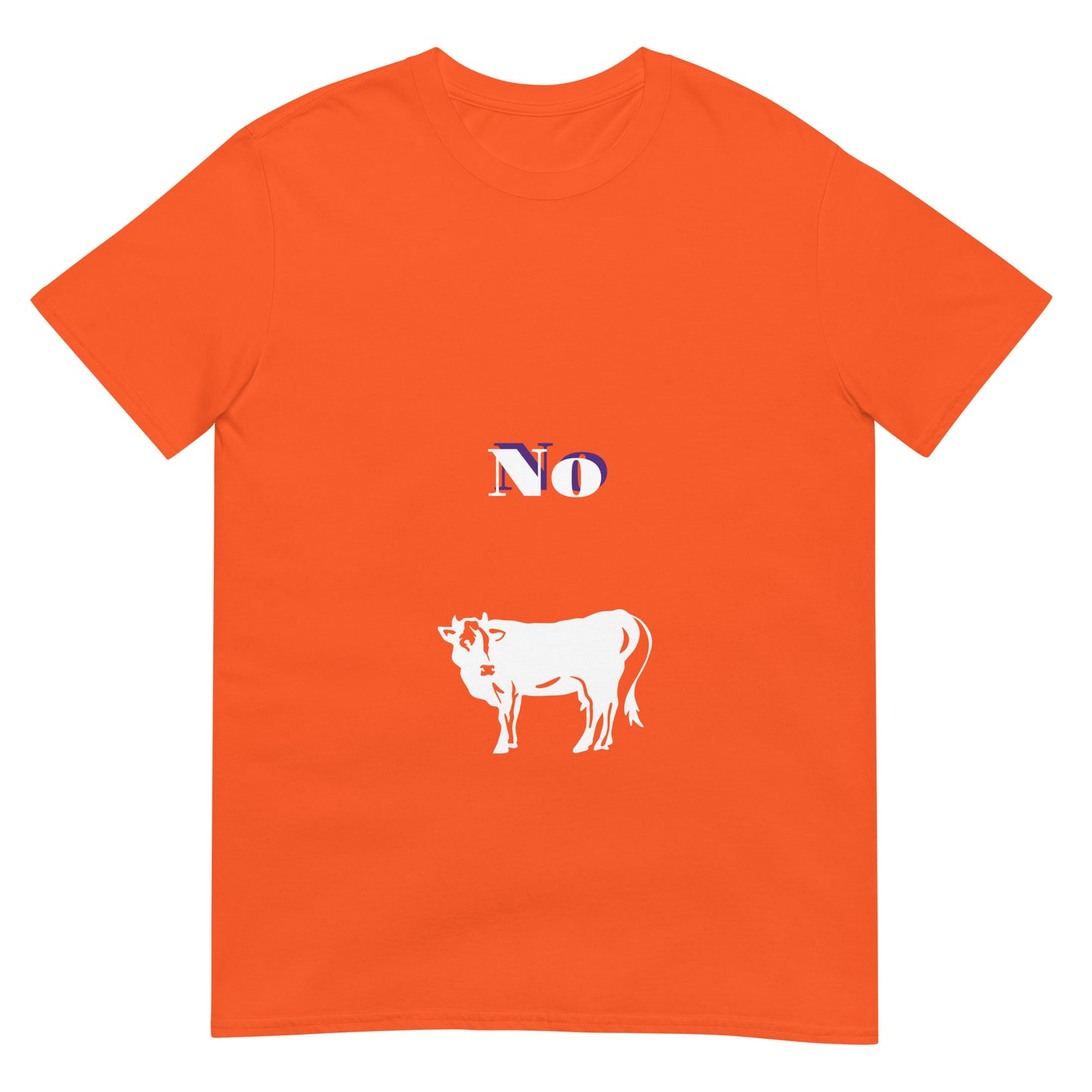 No Bull - Bold (and cheeky) Statement - Short-Sleeve Unisex T-Shirt - Graphic Tee - Orange - Front