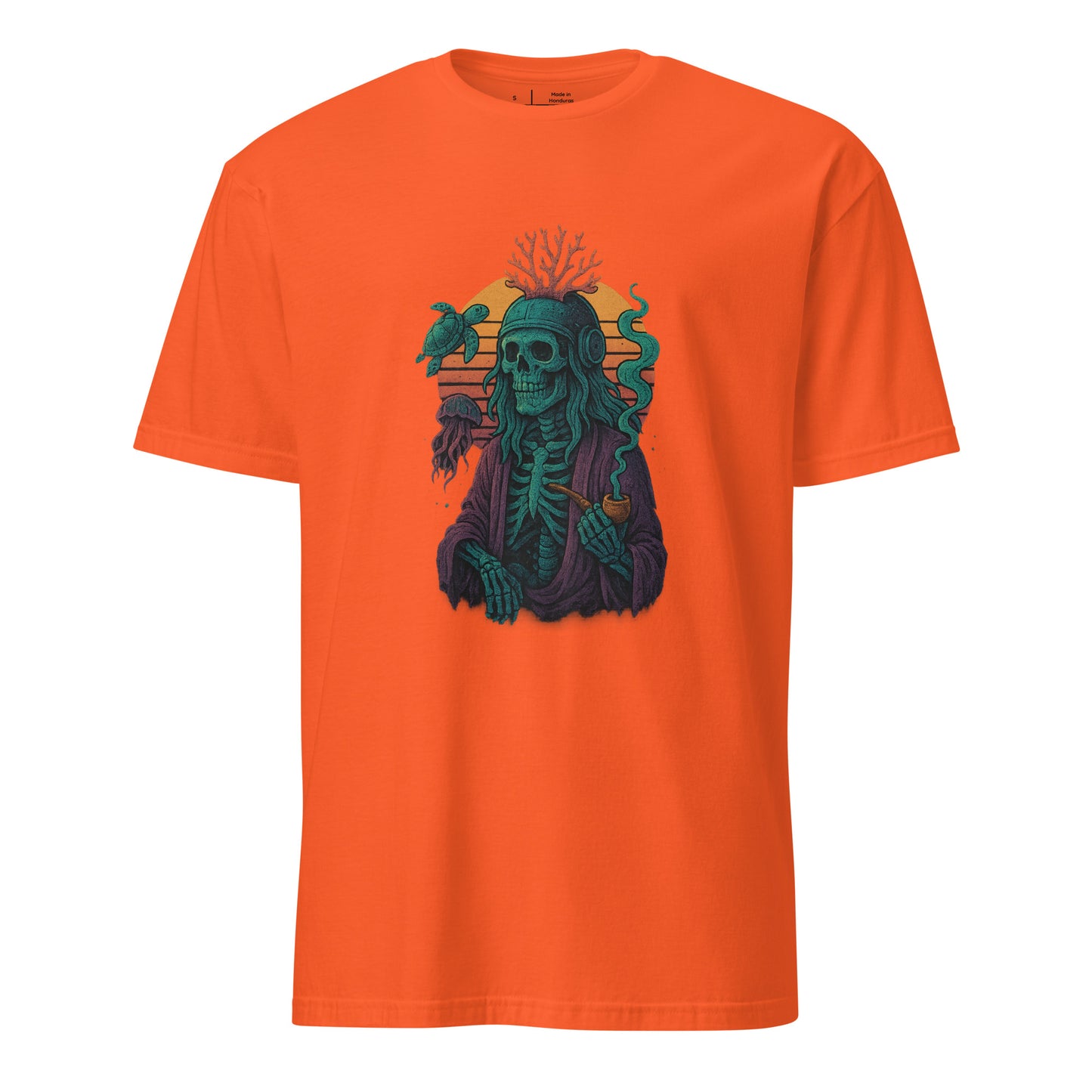 Peaceful Ancient - Timeless Calm - Short-Sleeve Unisex T-Shirt - Graphic Tee - Orange - Front