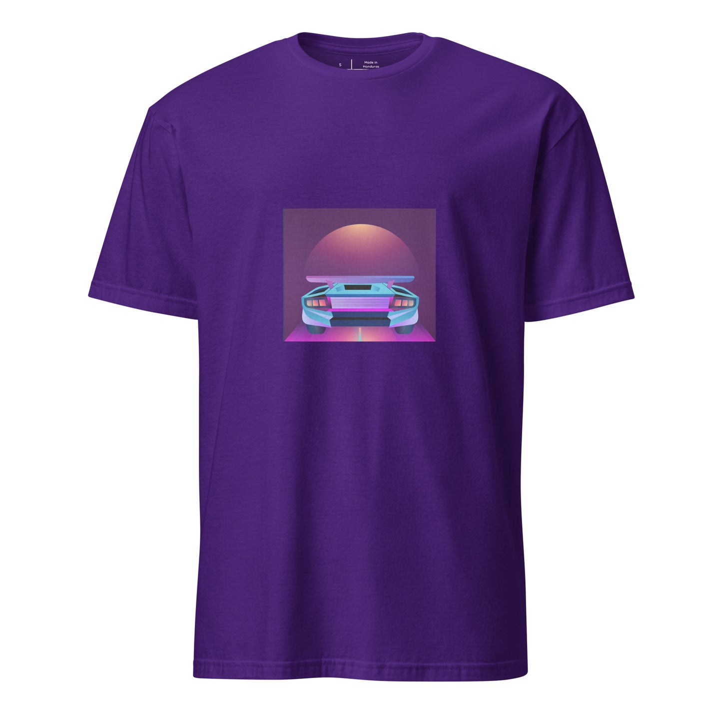 Retro Sunset - Drive The Dream - Short-Sleeve Unisex T-Shirt - Graphic Tee - Purple - Front