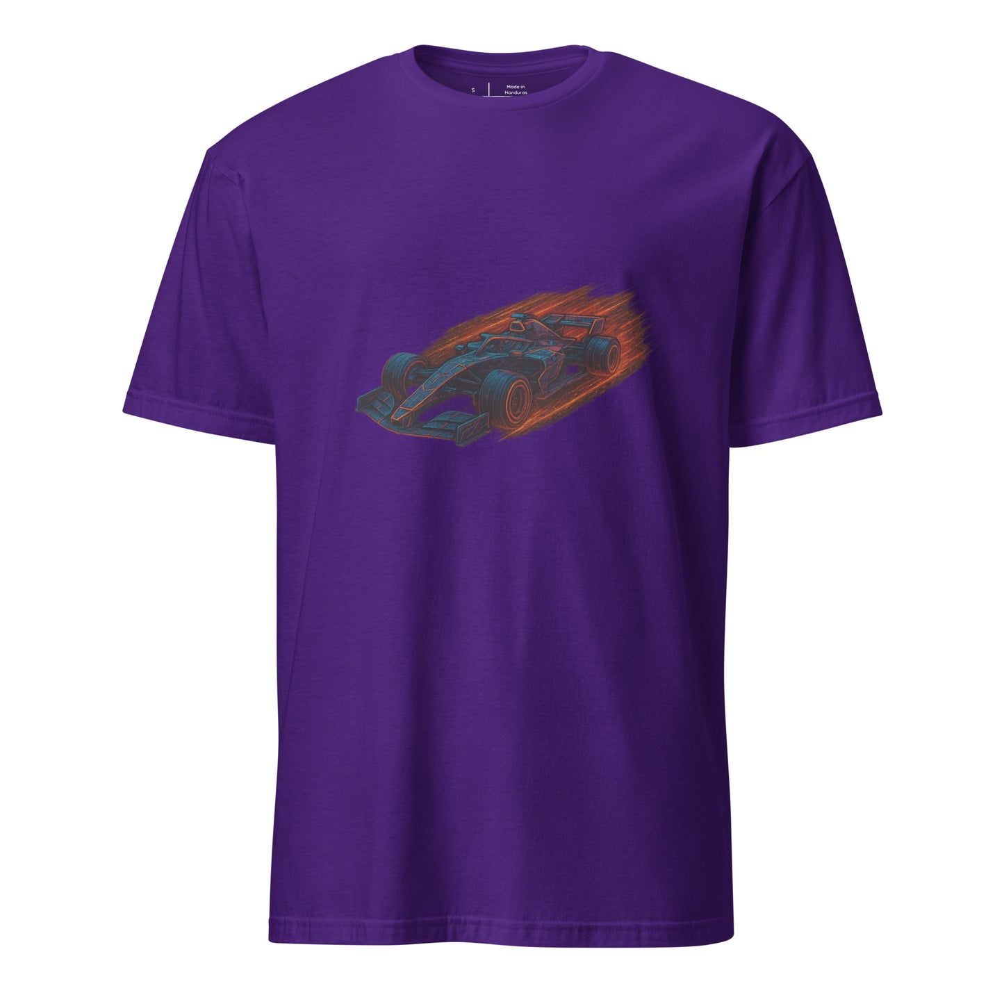 Cyber Formula Racer – The Future Of Speed - Short-Sleeve Unisex T-Shirt - Graphic Tee - Purple - Front