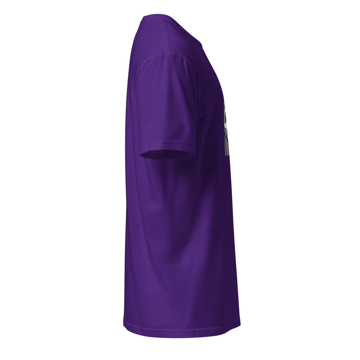 Ghost Hood - Cartoon Scream Style - Short-Sleeve Unisex T-Shirt - Graphic Tee - Purple - Right side