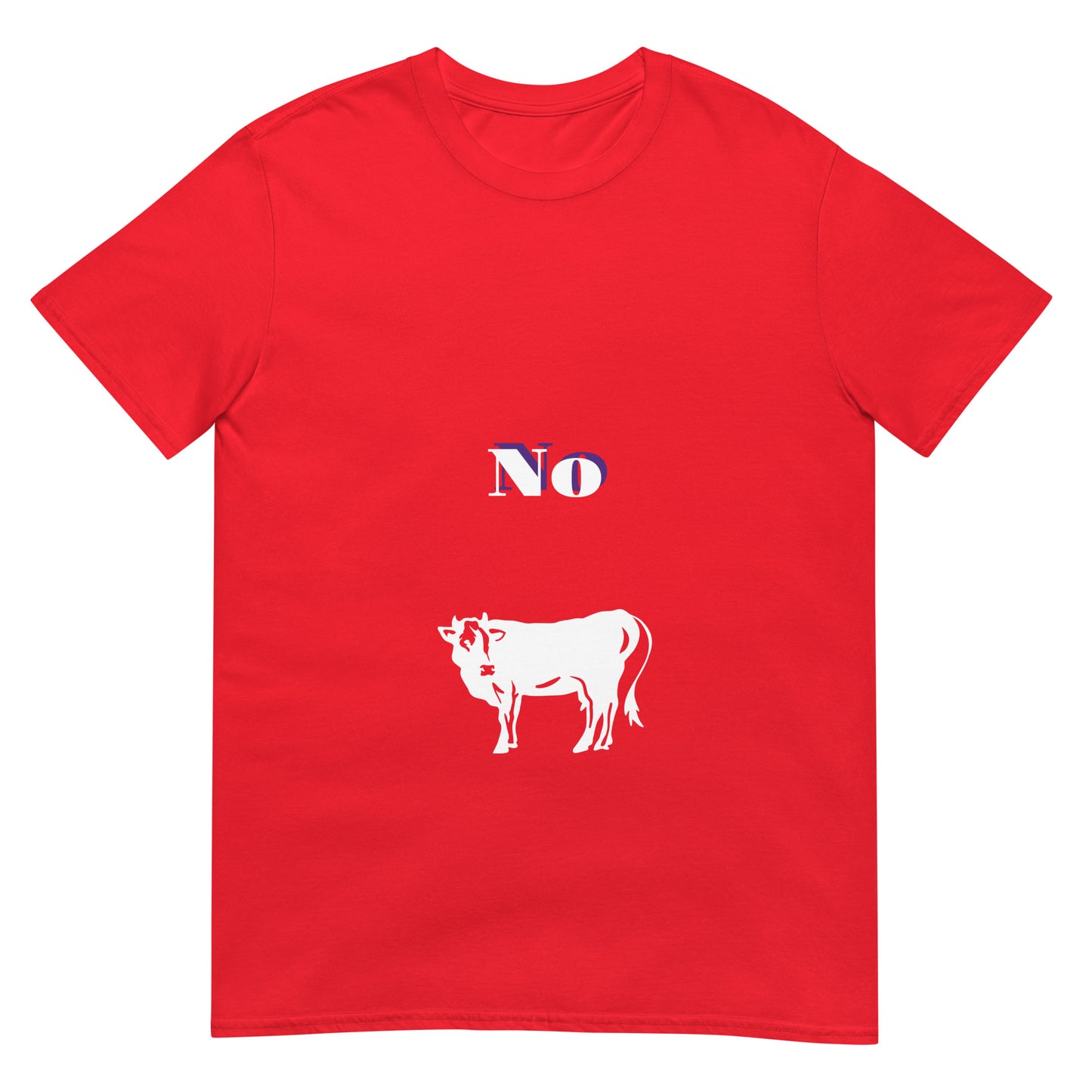 No Bull - Bold (and cheeky) Statement - Short-Sleeve Unisex T-Shirt - Graphic Tee - Red - Front