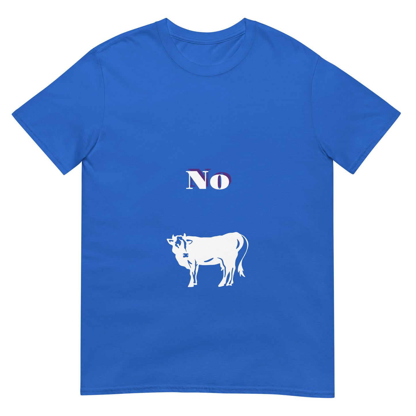 No Bull - Bold (and cheeky) Statement - Short-Sleeve Unisex T-Shirt - Graphic Tee - Royal Blue - Front