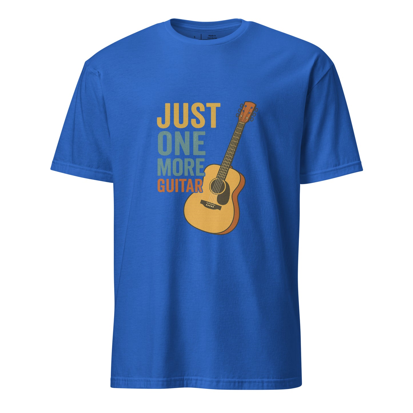 One More - Guitarist - Short-Sleeve Unisex T-Shirt - Graphic Tee - Royal Blue - Front