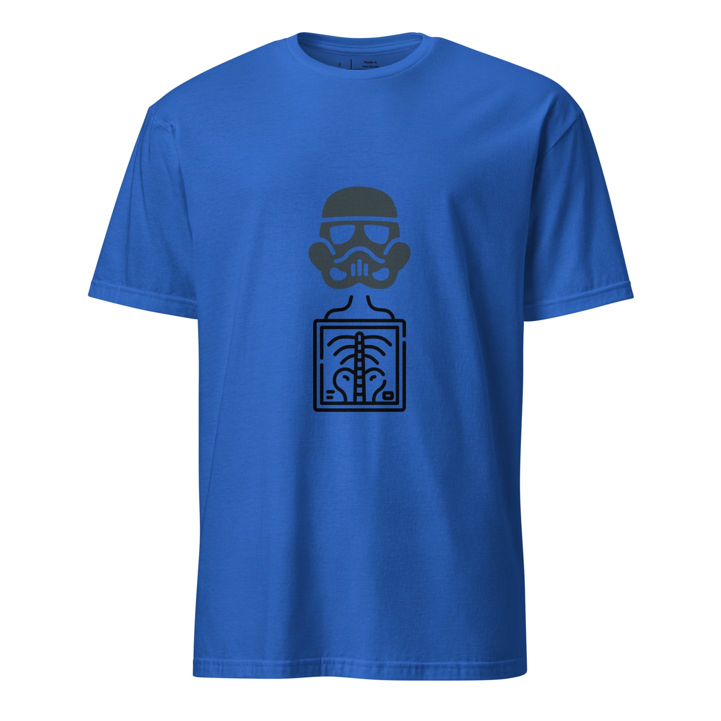 Trooper X - Behind The Armor - Short-Sleeve Unisex T-Shirt - Graphic Tee - Royal Blue - Front