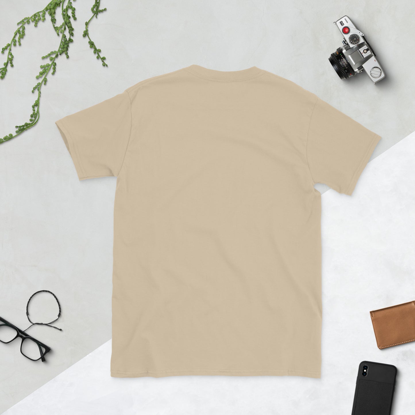 I Am Just An Extra - Cinematic Vibes - Short-Sleeve Unisex T-Shirt - Graphic Tee - Sand - Back