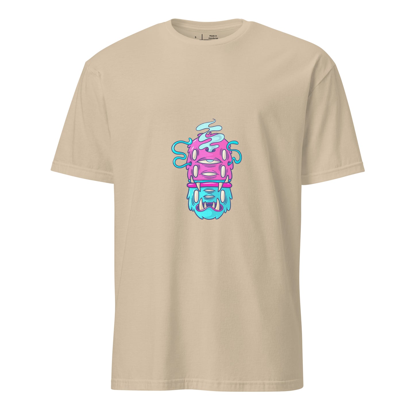 Monsta 6 - Monsta Collection - Short-Sleeve Unisex T-Shirt - Graphic Tee - Sand - Front