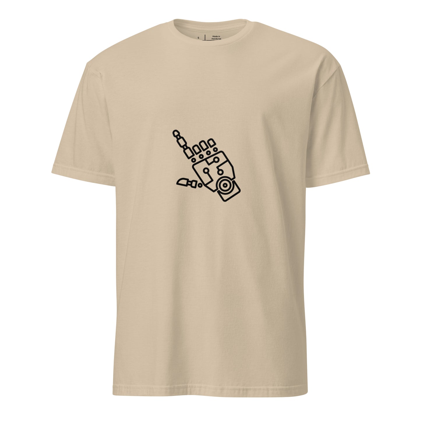 The Hand Of Bot - Digital Gesture - Short-Sleeve Unisex T-Shirt - Graphic Tee - Sand - Front