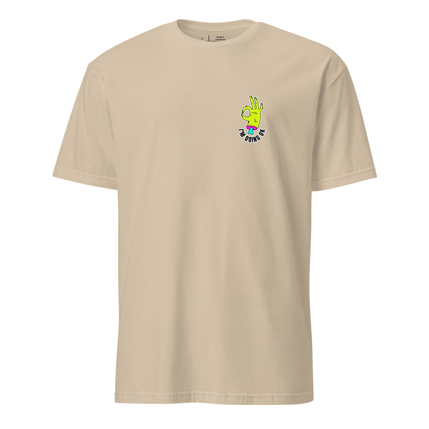 I'm OK - Zombie Hand - Short-Sleeve Unisex T-Shirt - Graphic Tee - Sand - Front