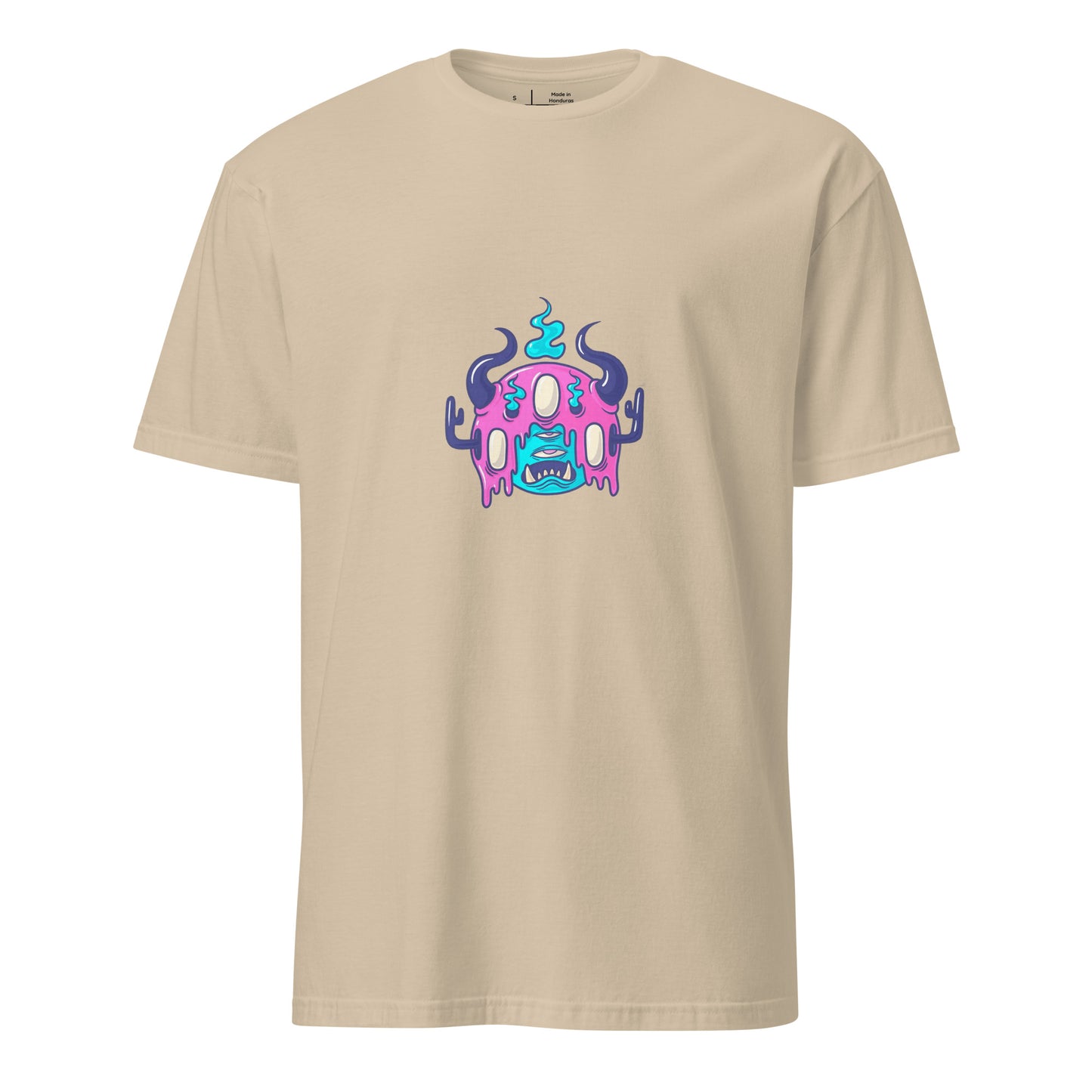 Monsta 3 - Urban Monsta Collection - Short-Sleeve Unisex T-Shirt - Graphic Tee - Sand - Front