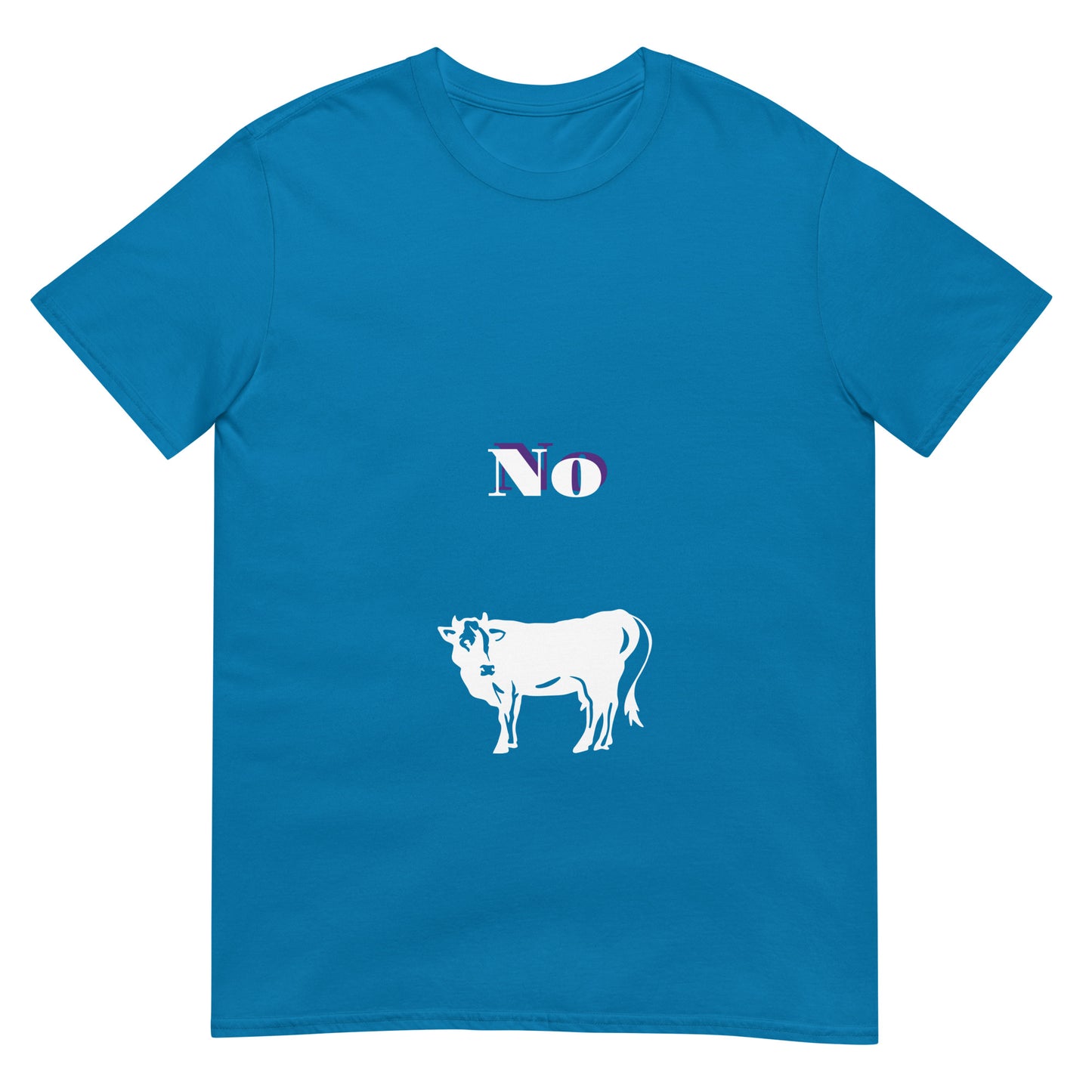 No Bull - Bold (and cheeky) Statement - Short-Sleeve Unisex T-Shirt - Graphic Tee - Sapphire - Front