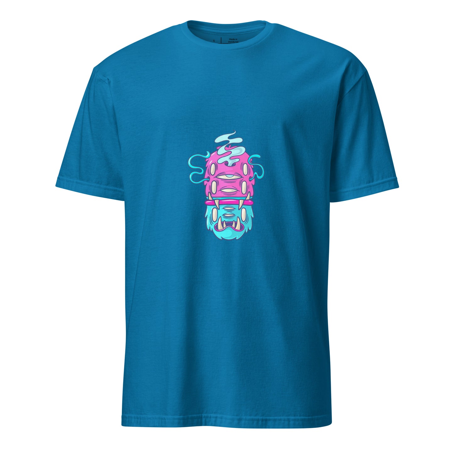 Monsta 6 - Monsta Collection - Short-Sleeve Unisex T-Shirt - Graphic Tee - Sapphire - Front