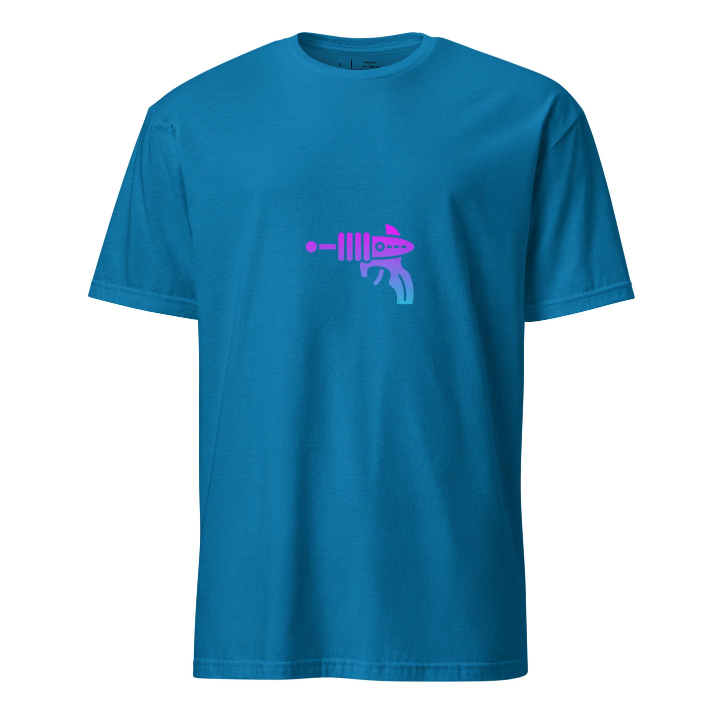 Ray Gun - Retro Sci-Fi Style - Short-Sleeve - Unisex T-Shirt - Graphic Tee - Sapphire - Front
