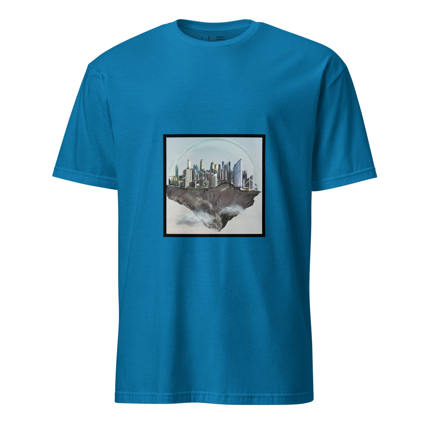 Utopia - City In The Clouds - Short-Sleeve Unisex T-Shirt - Graphic Tee - Sapphire - Front
