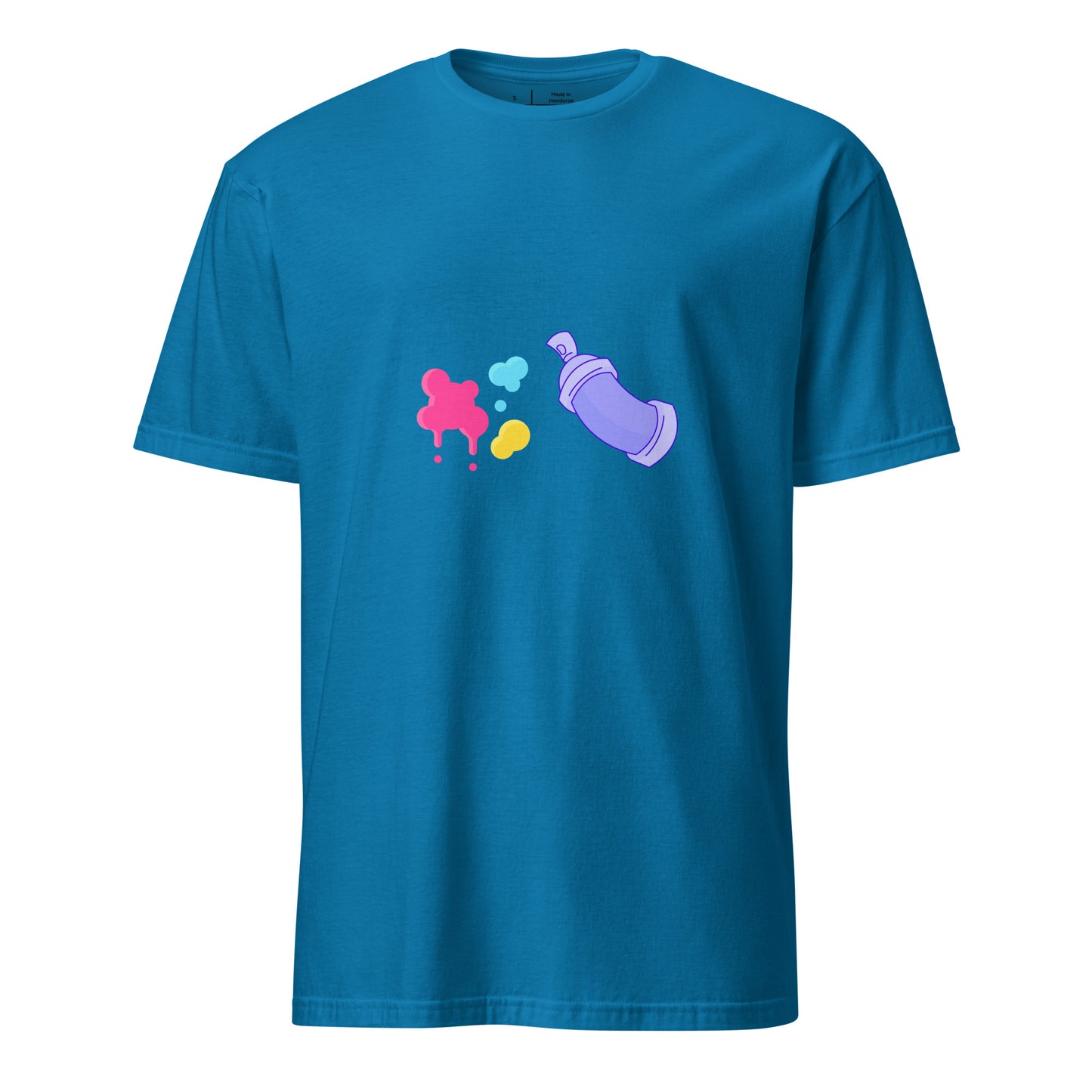 Spray Can - Global Graffiti Tribute - Short-Sleeve Unisex T-Shirt - Graphic Tee - Sapphire - Front