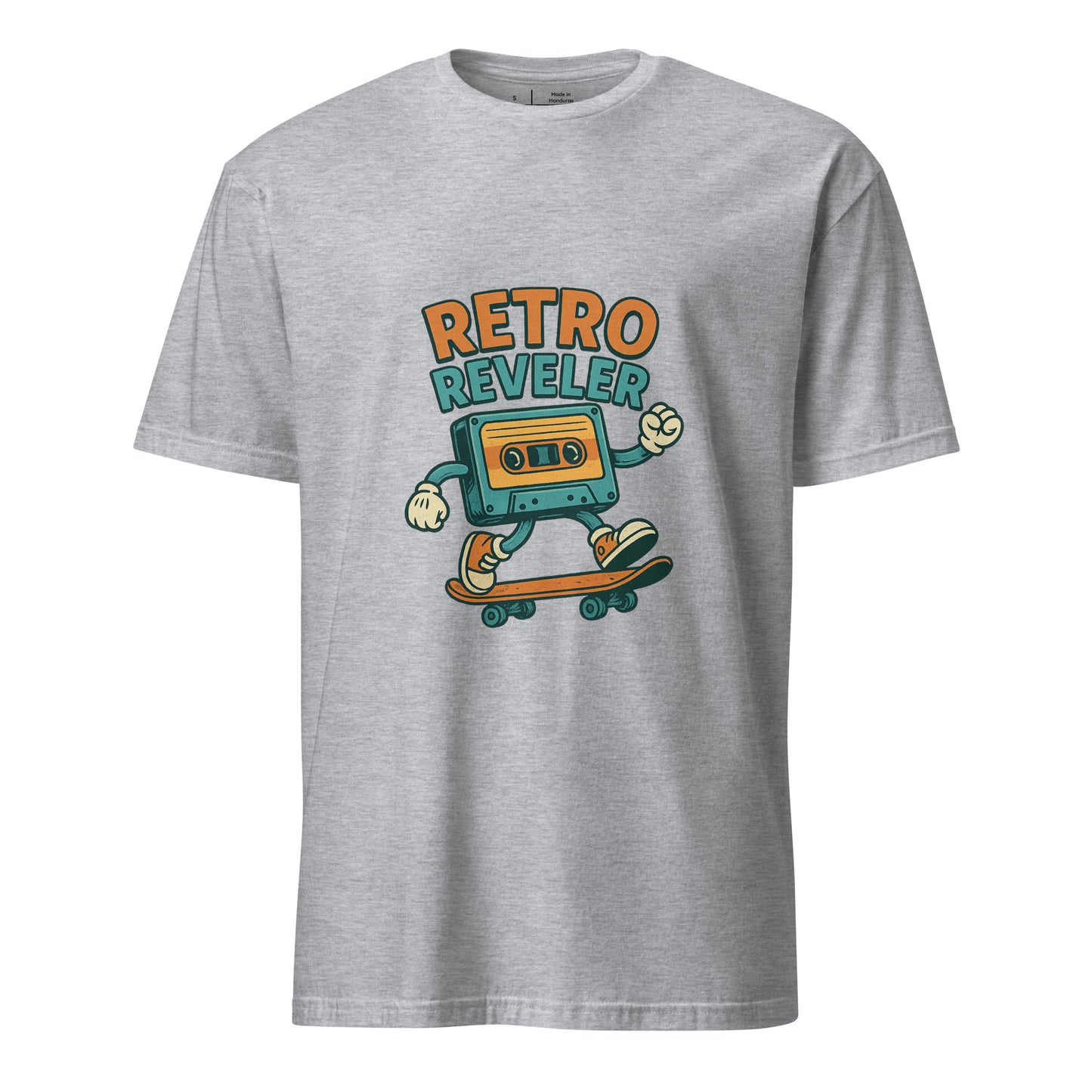 Retro Reveler - Nostalgic Nod - Short-Sleeve Unisex T-Shirt - Graphic Tee - Sport Grey - Front