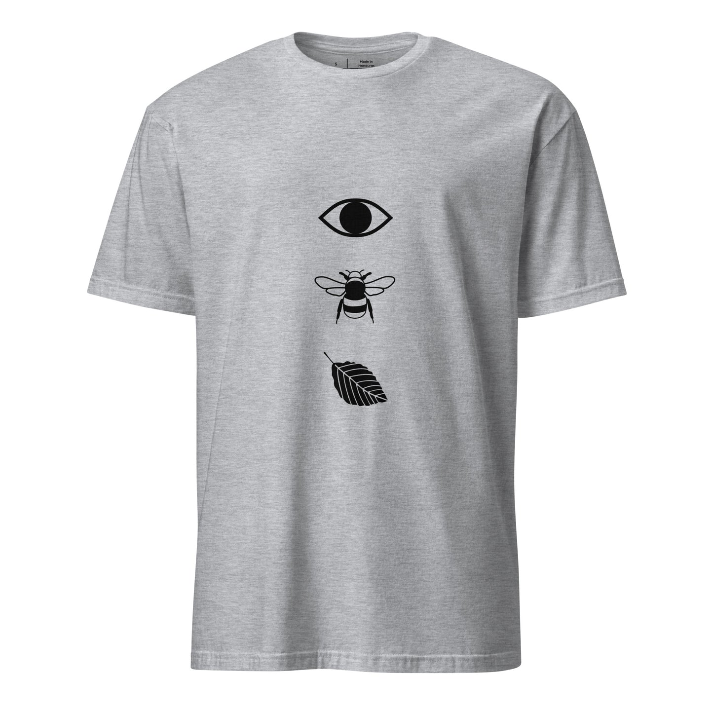 Eye - Bee - Leaf - Urban Collage - Short-Sleeve Unisex T-Shirt - Graphic Tee - Sport Grey - Front
